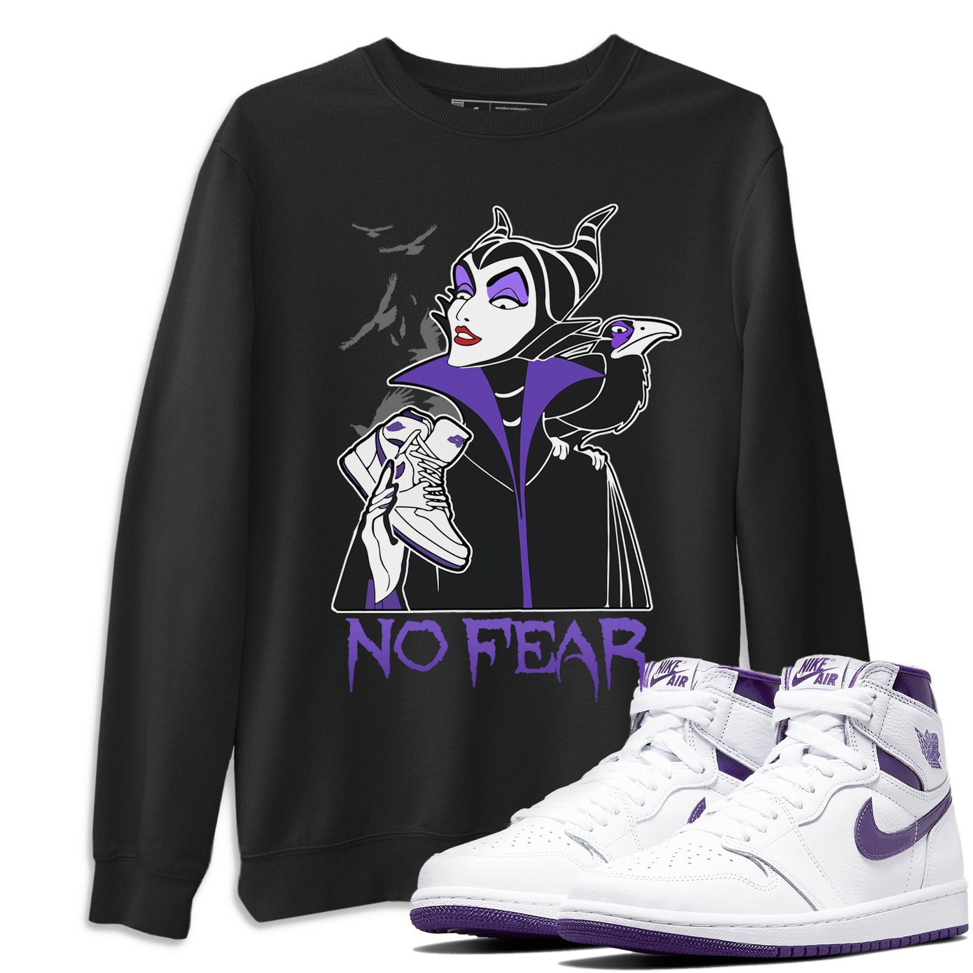 No Fear Unisex Tops - Air Jordan 1 WMNS Court Purple