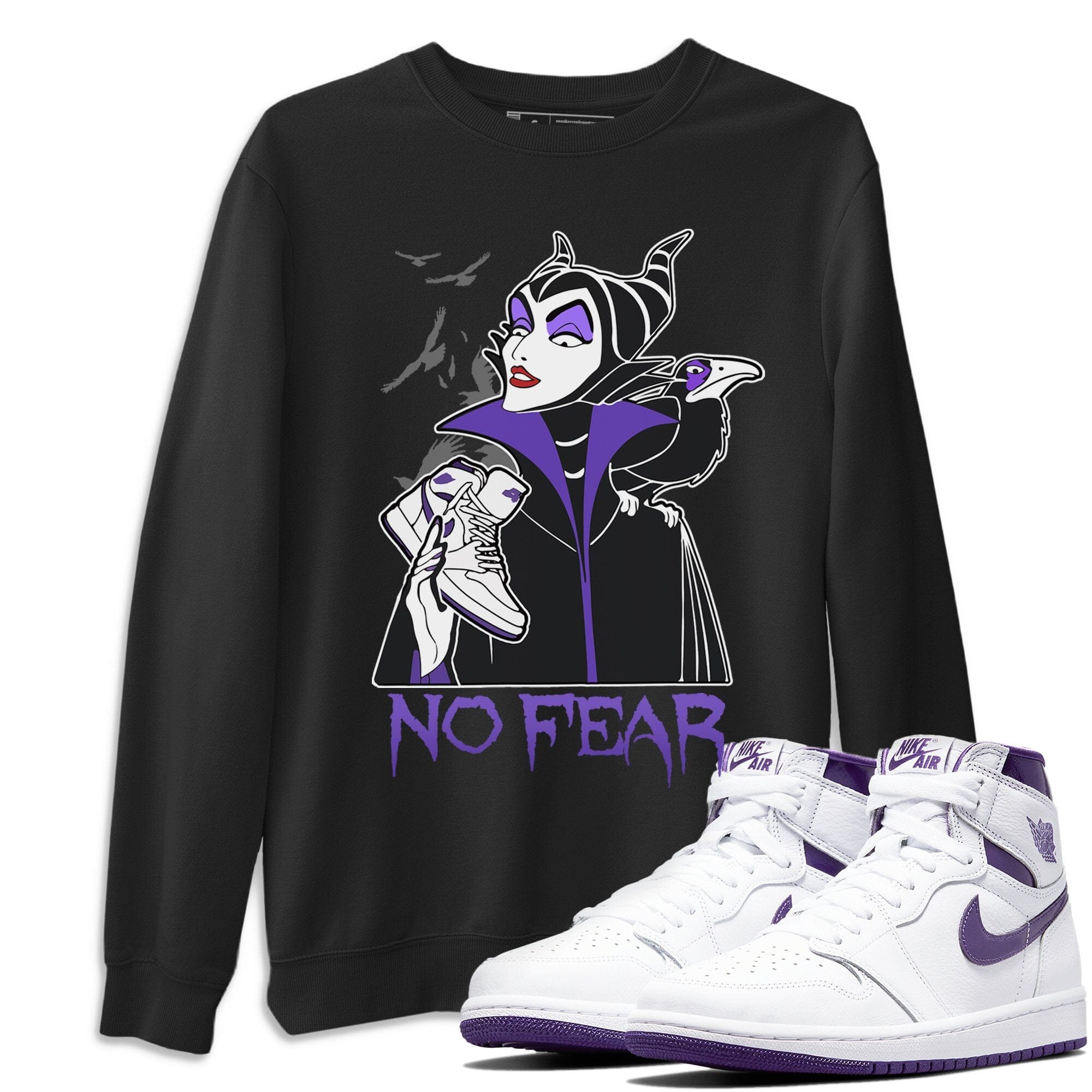 No Fear Unisex Tops - Air Jordan 1 WMNS Court Purple