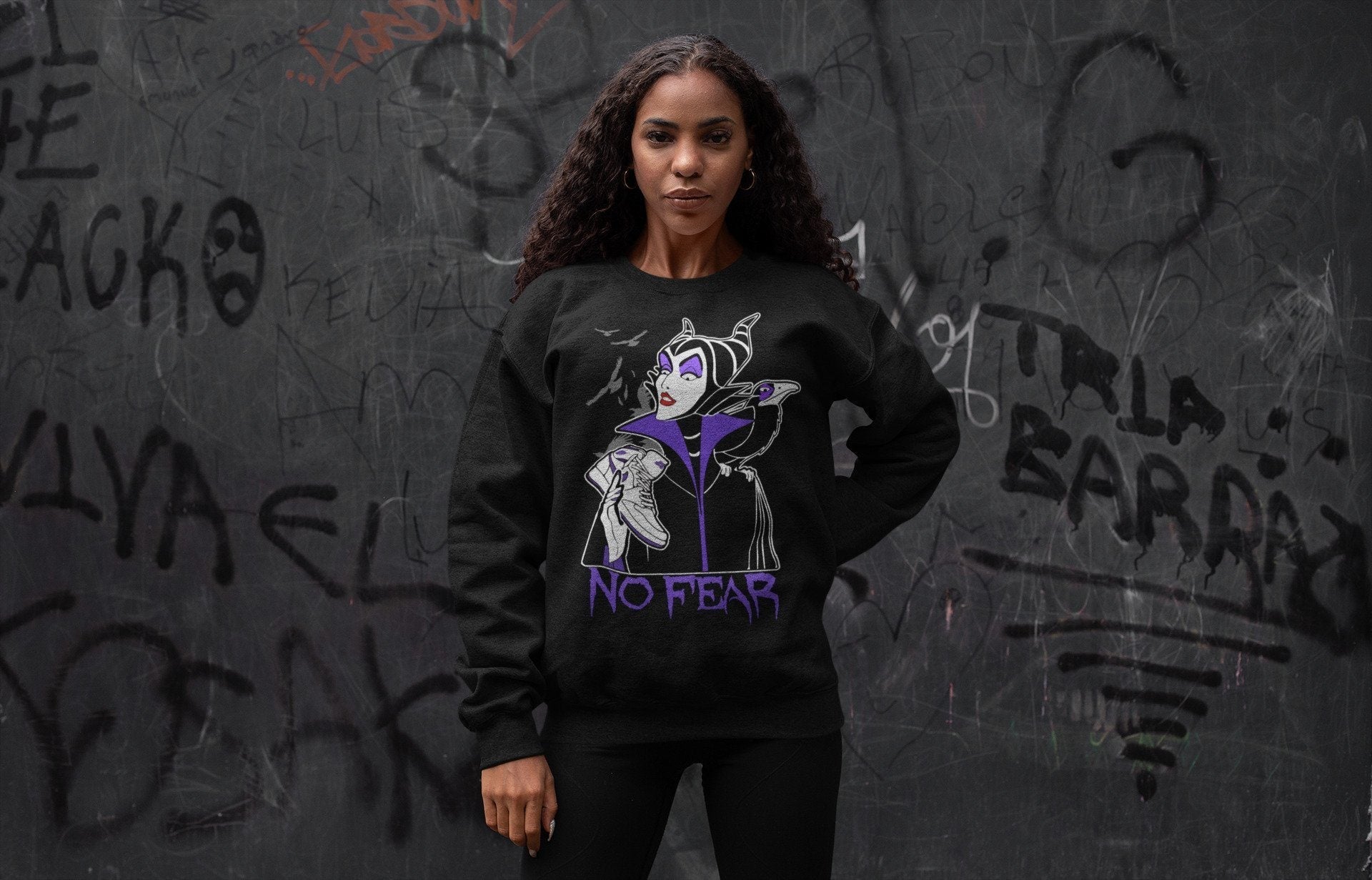 No Fear Unisex Tops - Air Jordan 1 WMNS Court Purple