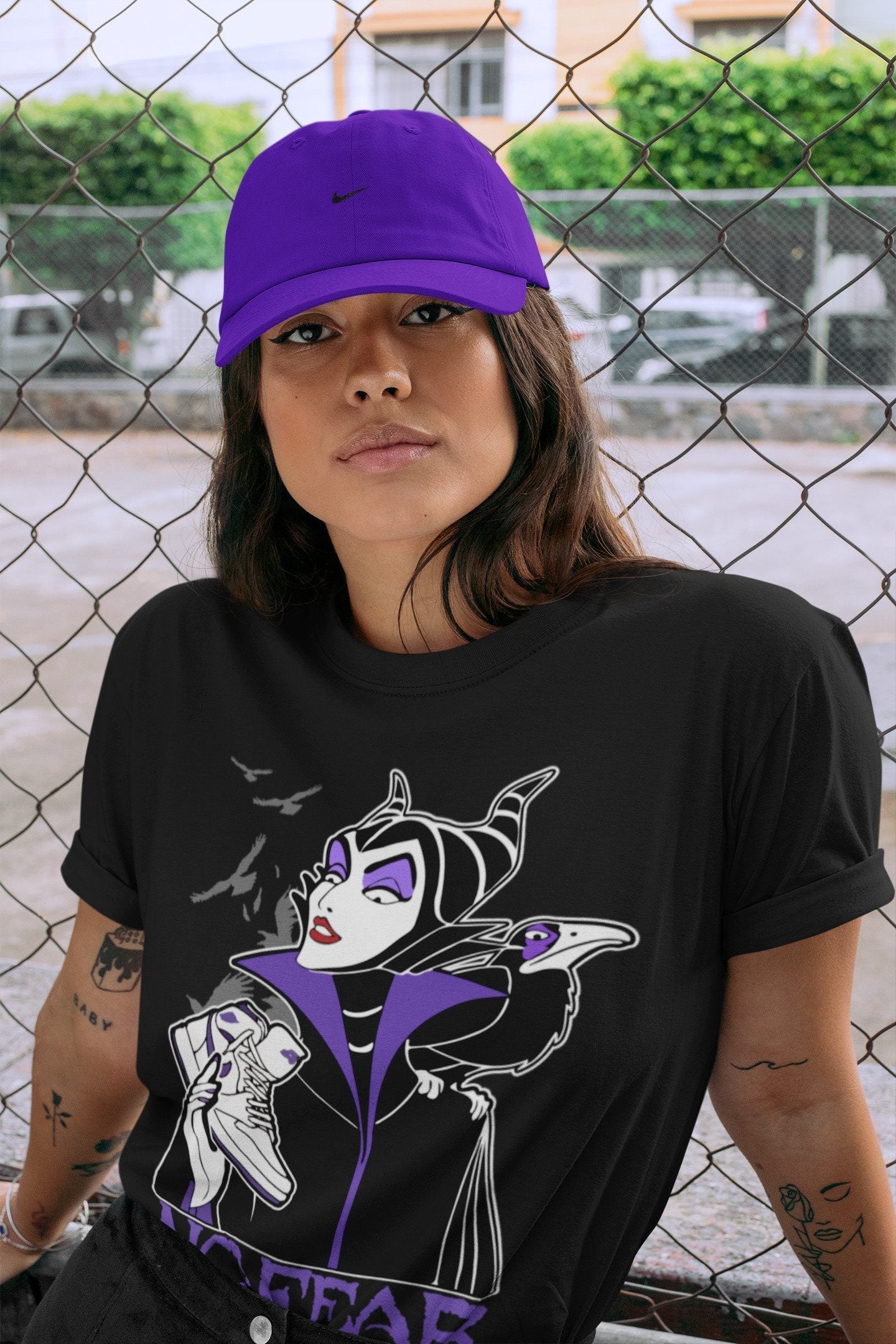No Fear Unisex Tops - Air Jordan 1 WMNS Court Purple