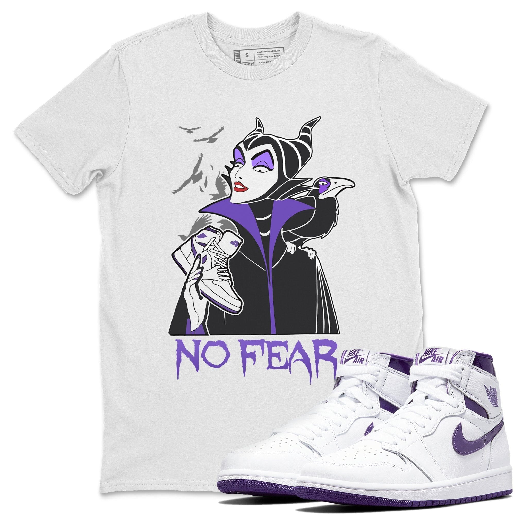 No Fear Unisex Tops - Air Jordan 1 WMNS Court Purple