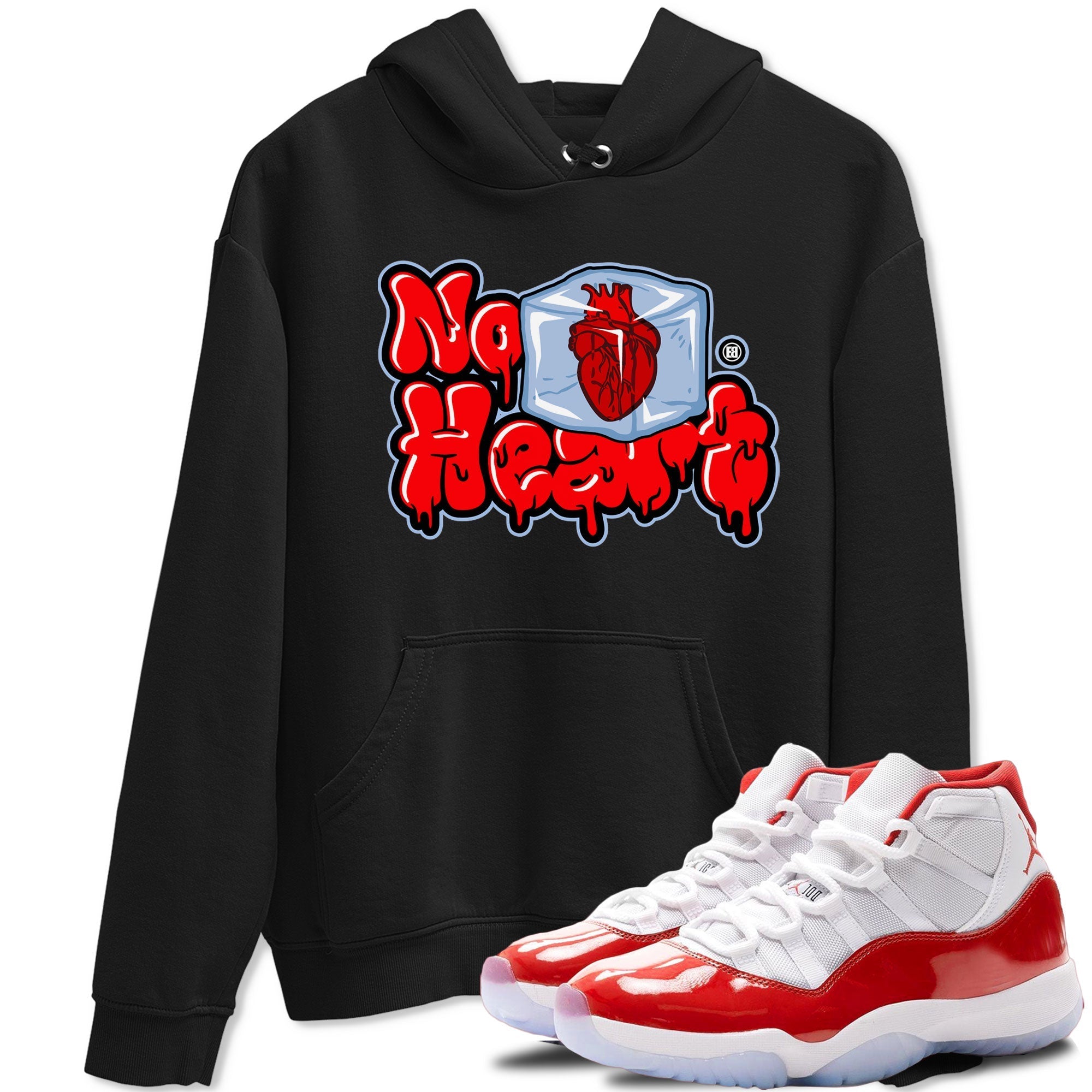 No Hearts snkmatch Tee - Air Jordan 11 Cherry