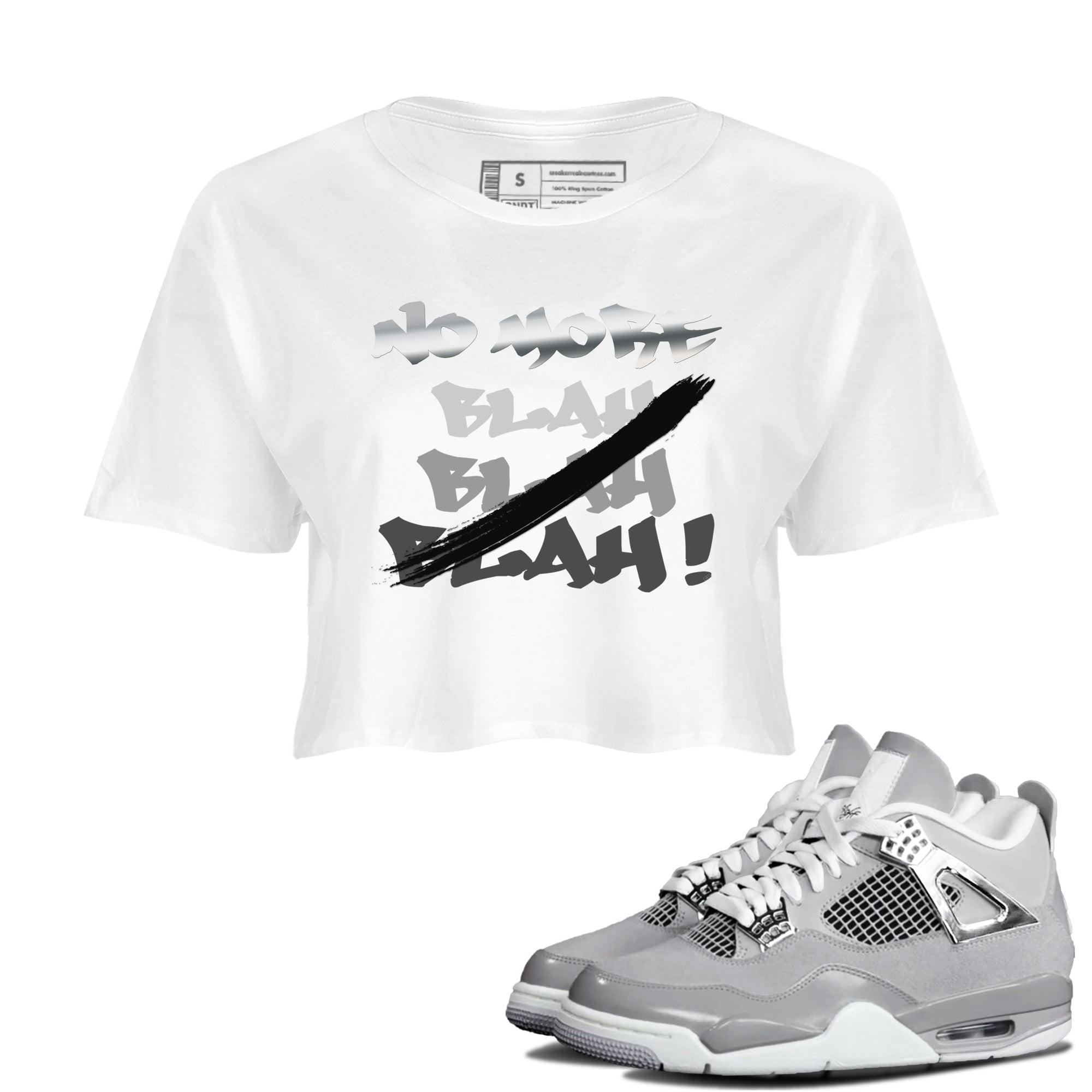 No More Blah snkmatch Women's Top - Air Jordan 4 Frozen Moments