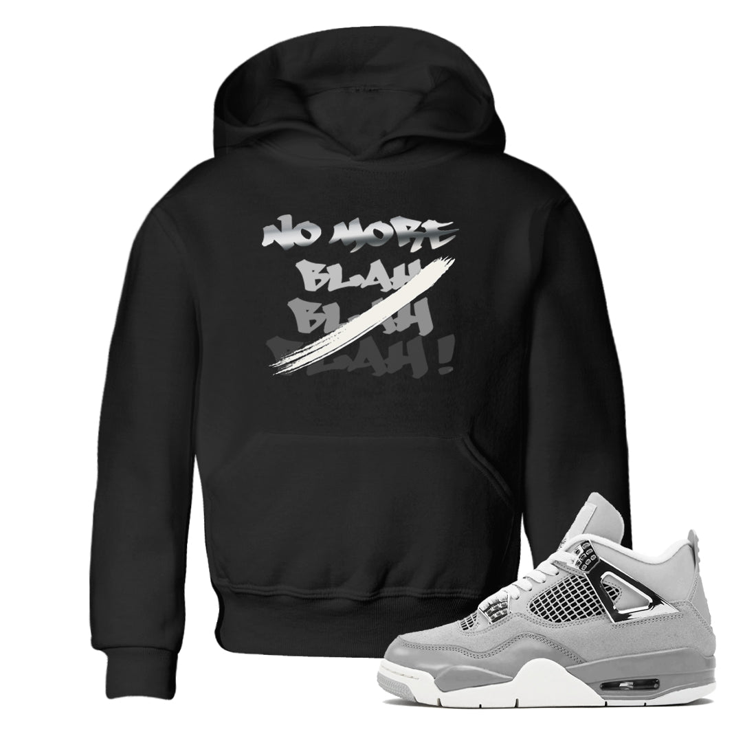 No More Blah snkmatch Tee Kids - Air Jordan 4 Frozen Moments