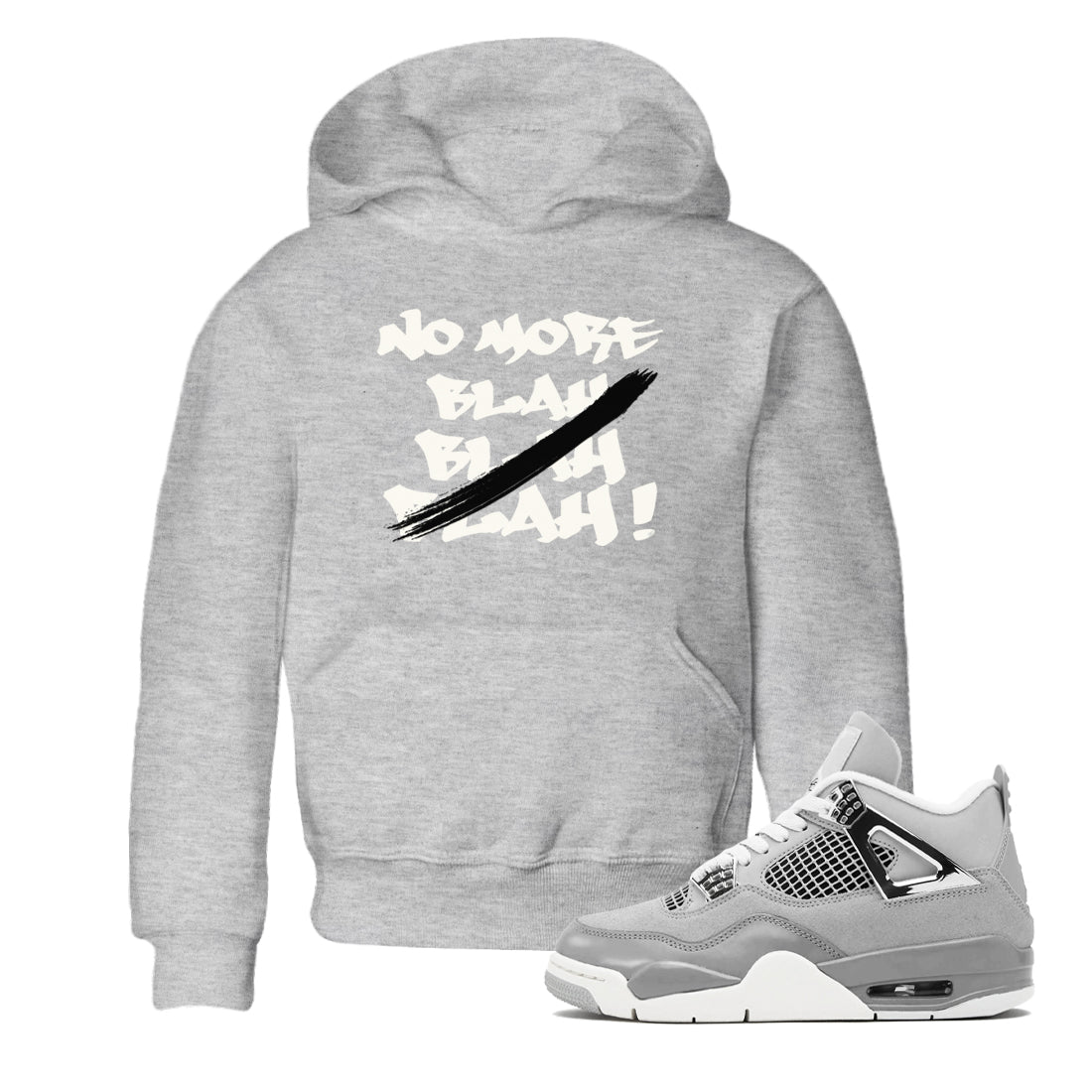 No More Blah snkmatch Tee Kids - Air Jordan 4 Frozen Moments