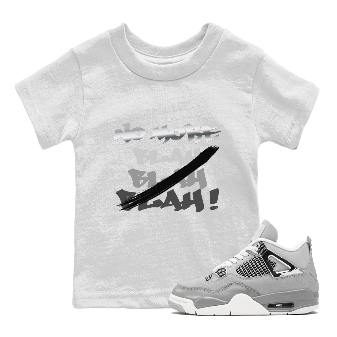 No More Blah snkmatch Tee Kids - Air Jordan 4 Frozen Moments