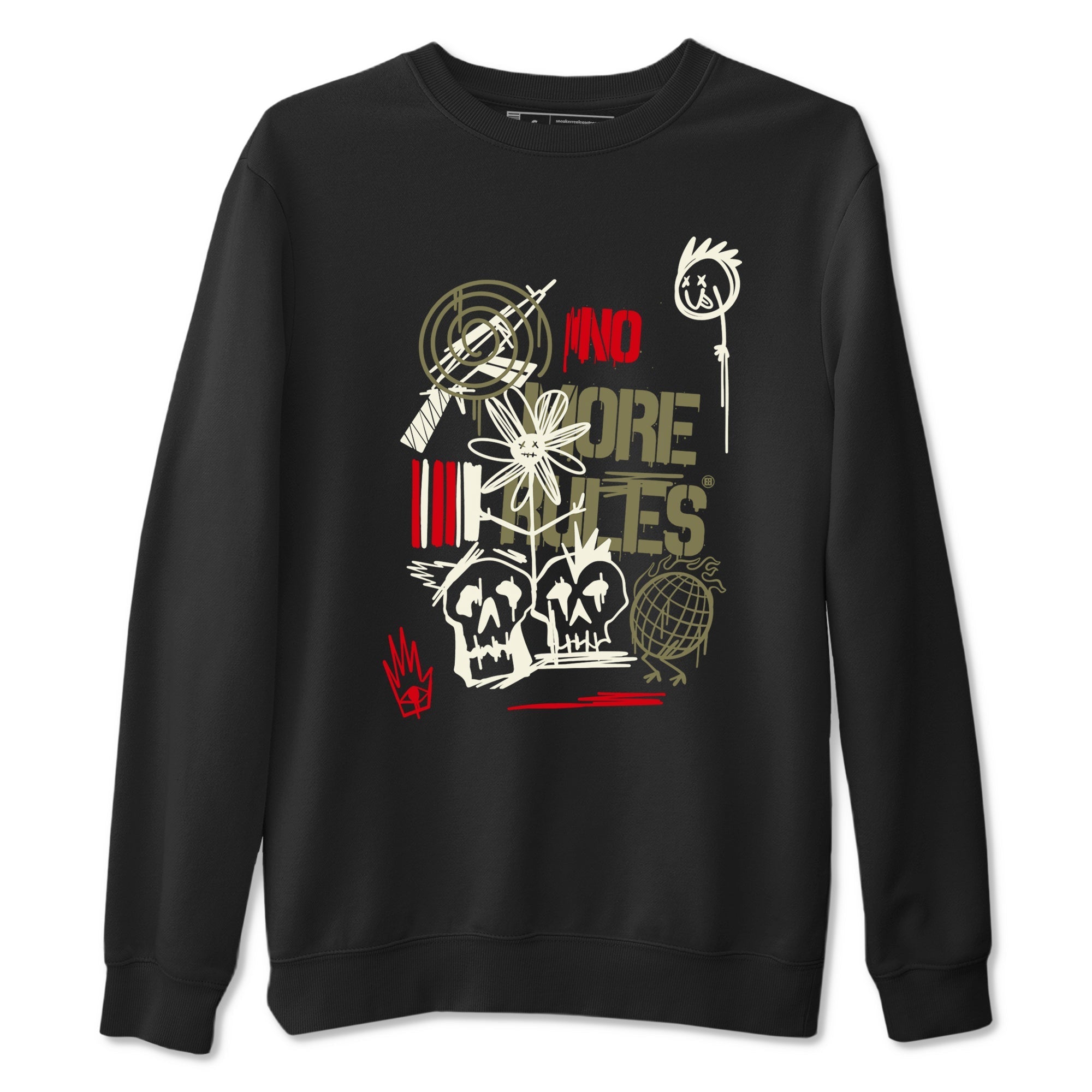 No More Rules snkmatch Tees - Air Jordan 1 Travis Scott Medium Olive