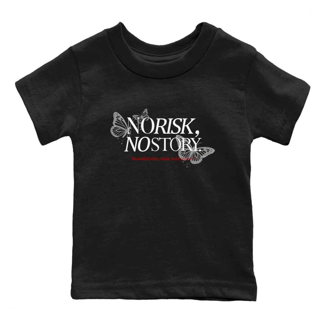 No Risk No Story snkmatch Tees Kids - Air Jordan 4 White Cement