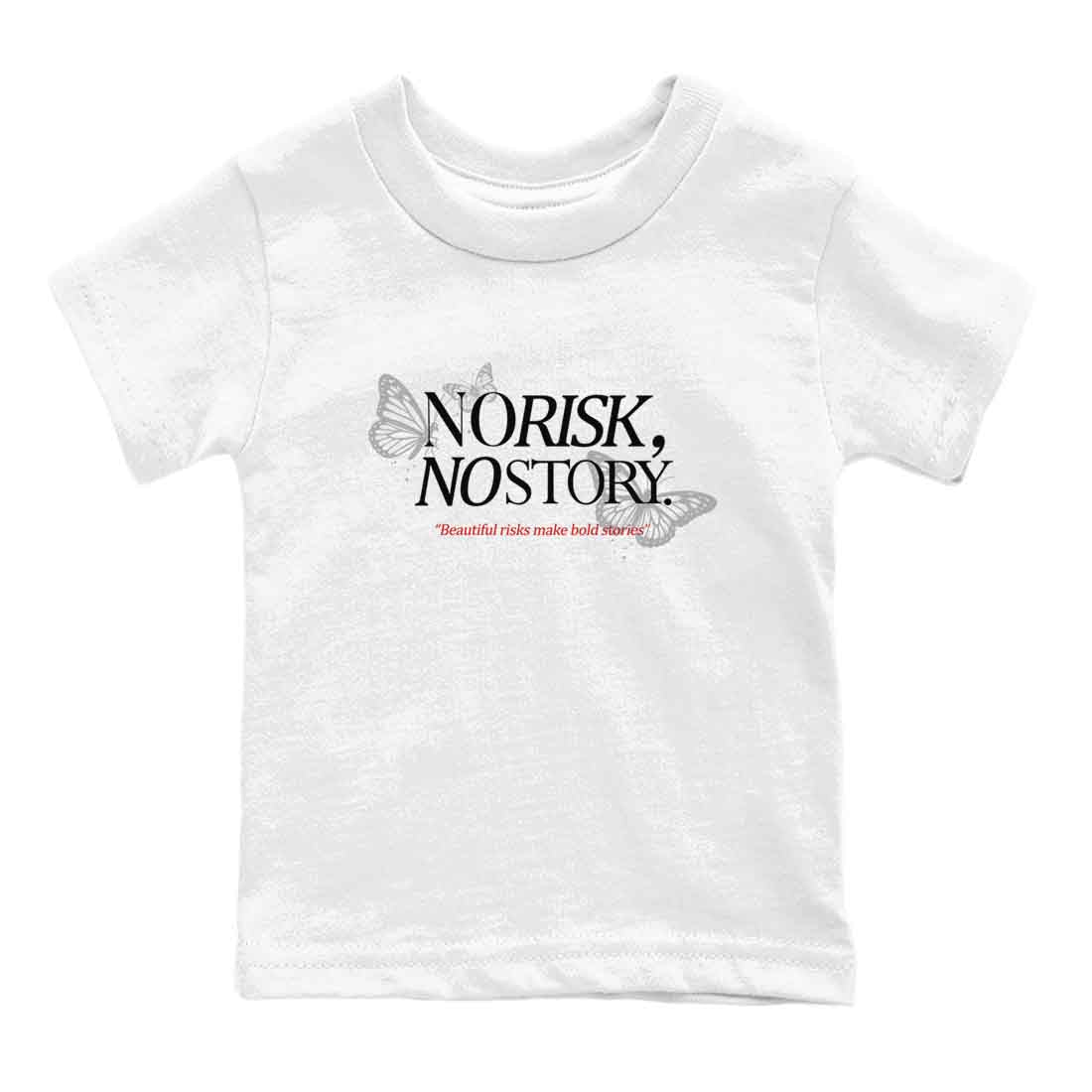 No Risk No Story snkmatch Tees Kids - Air Jordan 4 White Cement