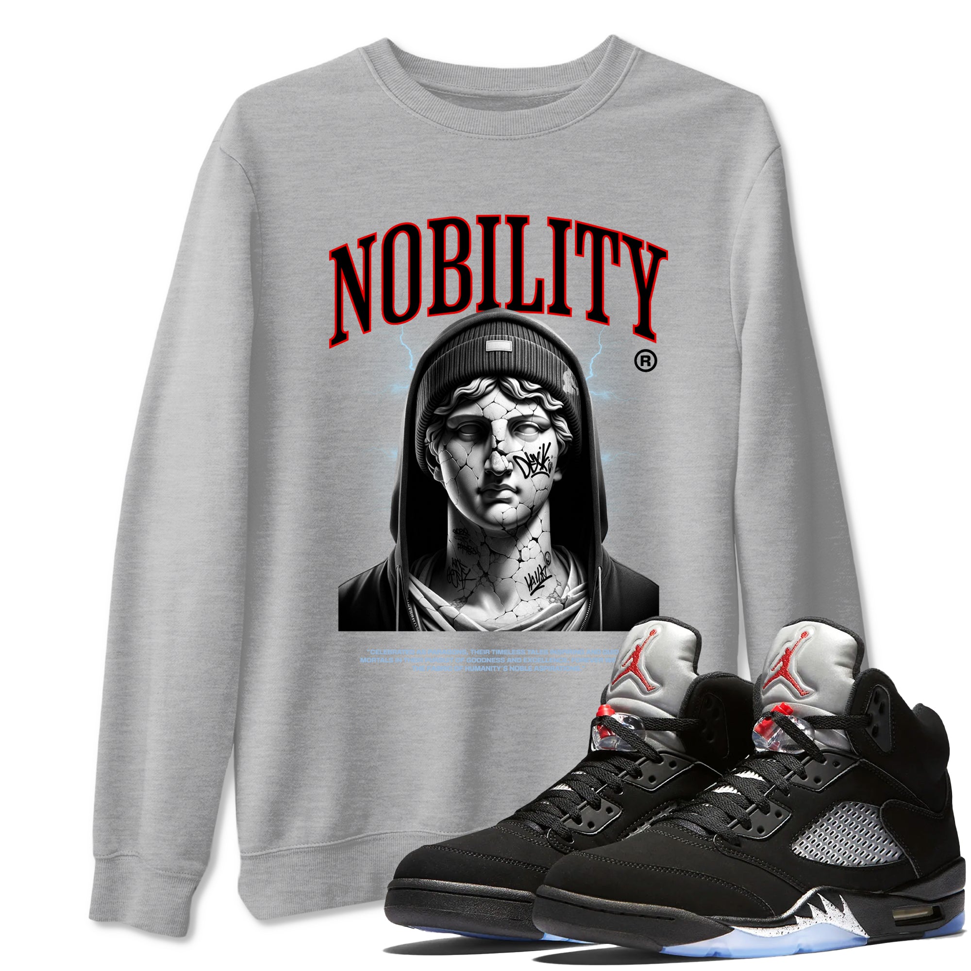 Nobility snkmatch Tees - Air Jordan 5 Reimagined