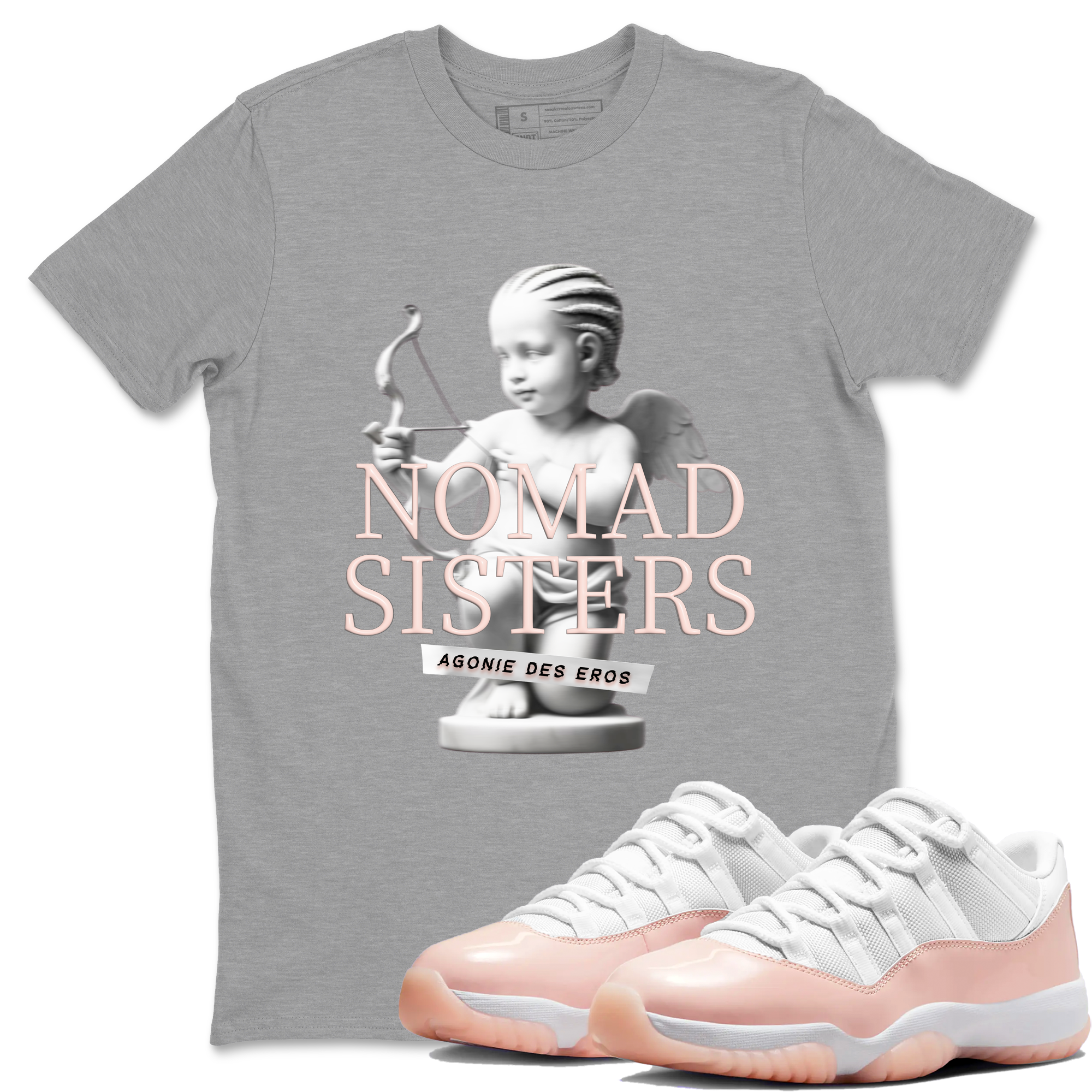 Nomad Sisters snkmatch Tees - Air Jordan 11 Legend Pink