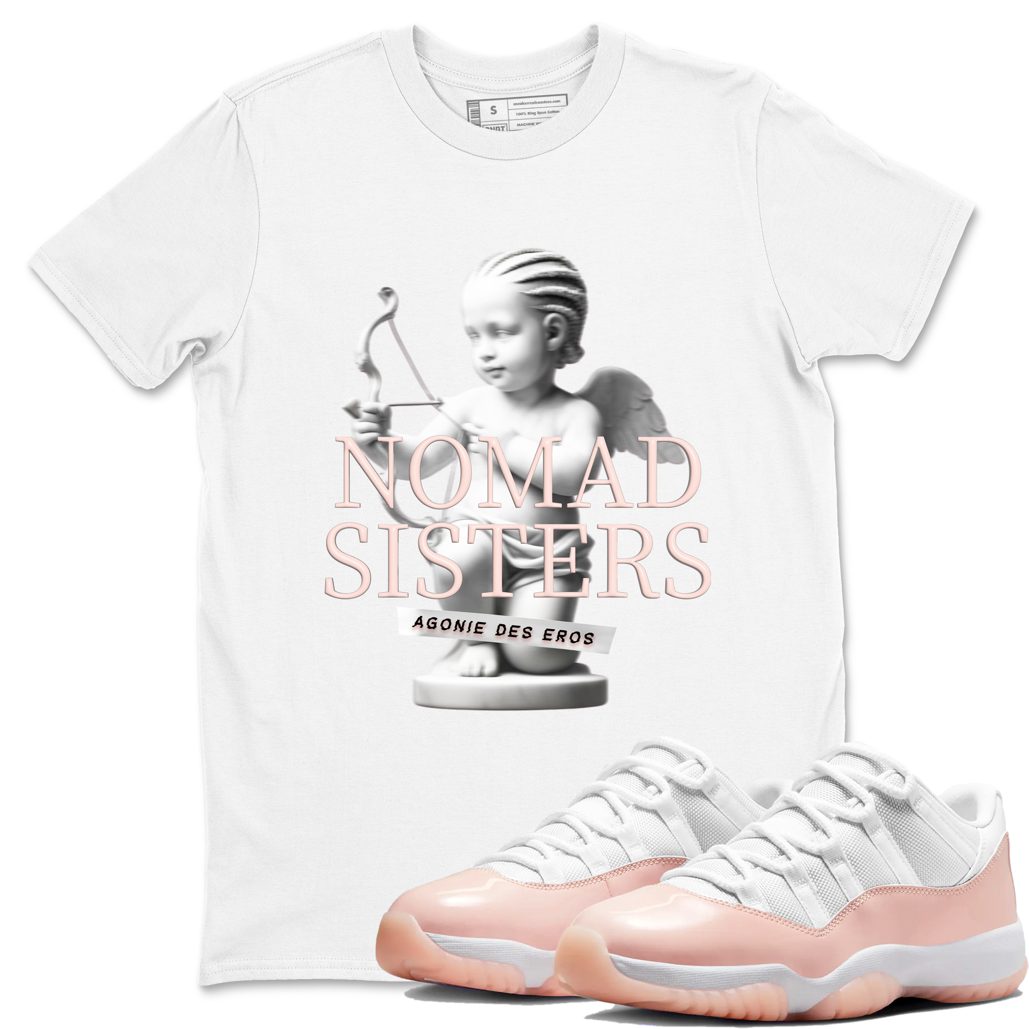 Nomad Sisters snkmatch Tees - Air Jordan 11 Legend Pink