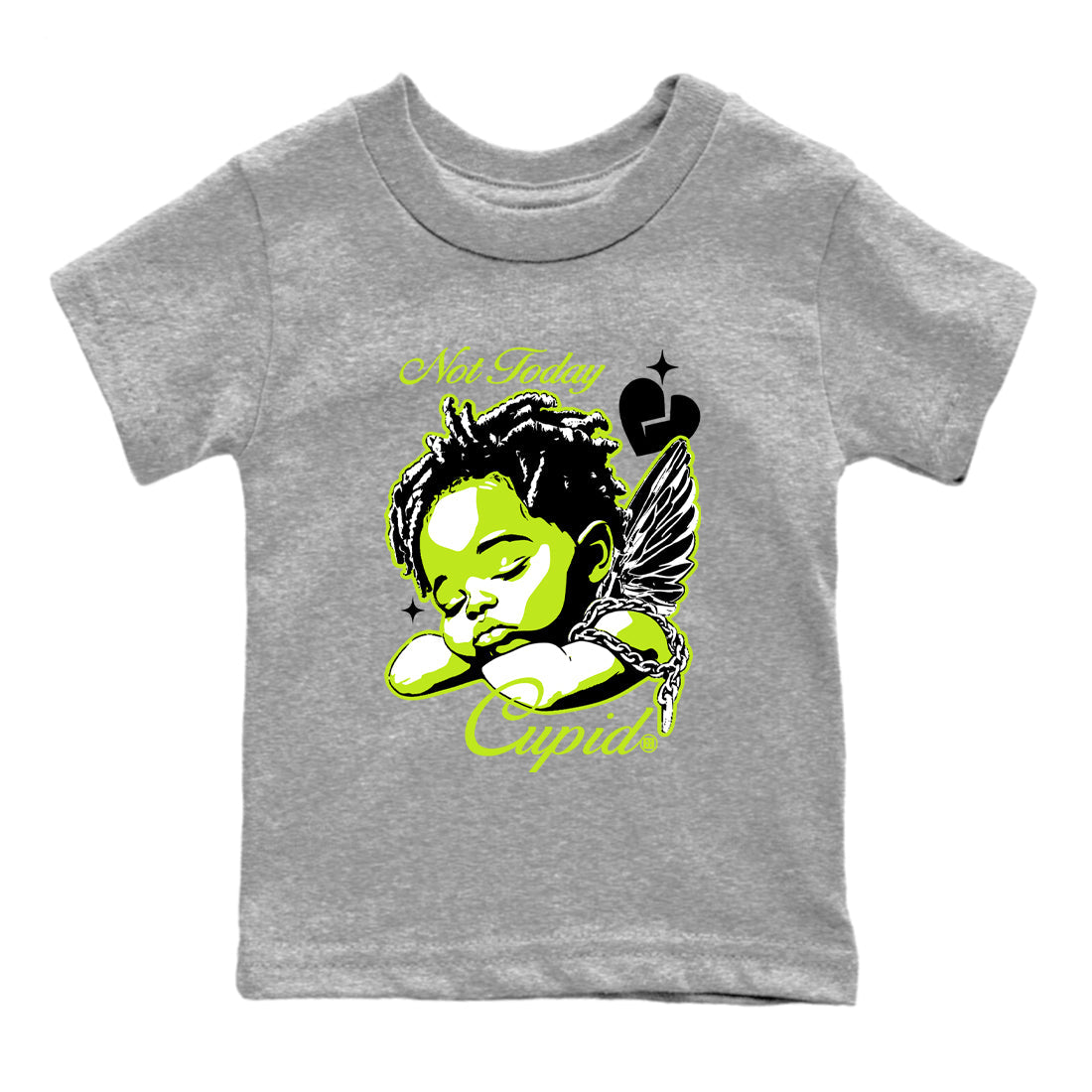 Not Today Cupid snkmatch Tees Kids - Air Foamposite One Black Volt