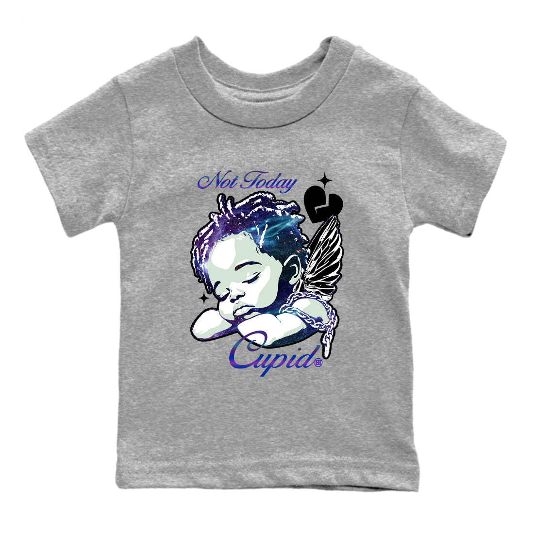 Not Today Cupid snkmatch Tees Kids - Air Foamposite One Galaxy