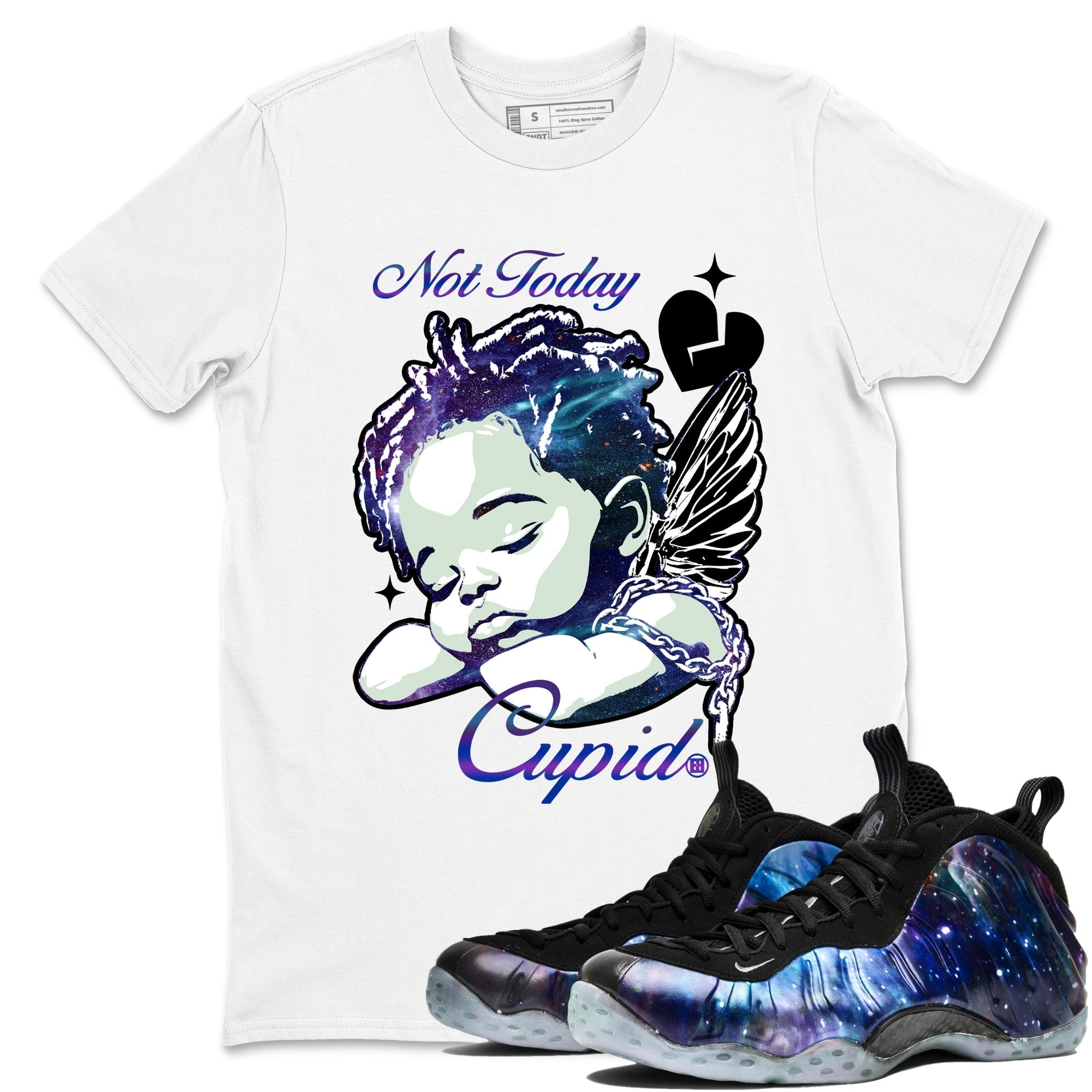 Not Today Cupid snkmatch Tees - Air Foamposite One Galaxy