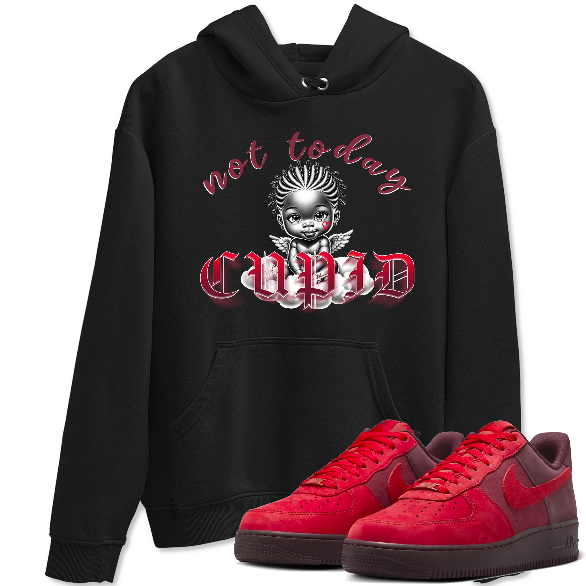 Not Today Cupid snkmatch Tees - Air Force 1 Layers Of Love