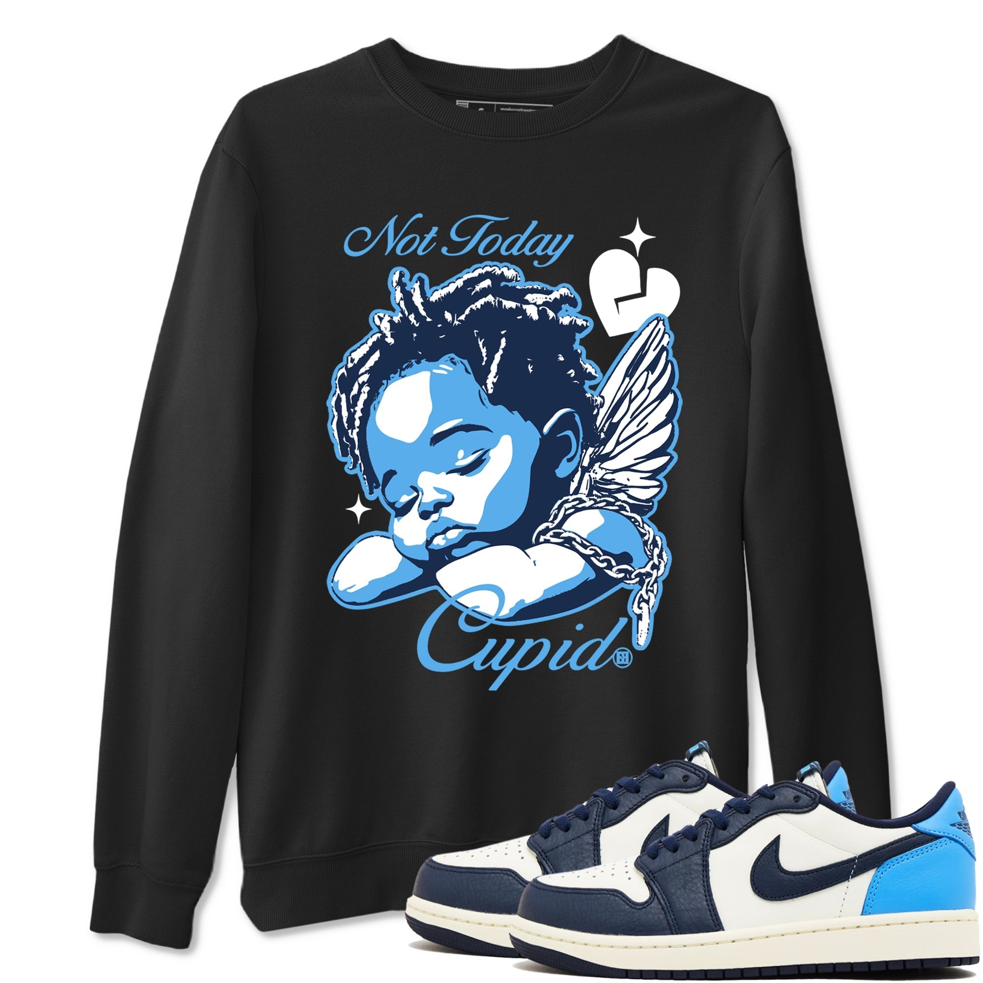 Not Today Cupid snkmatch Tees - Air Jordan 1 Obsidian