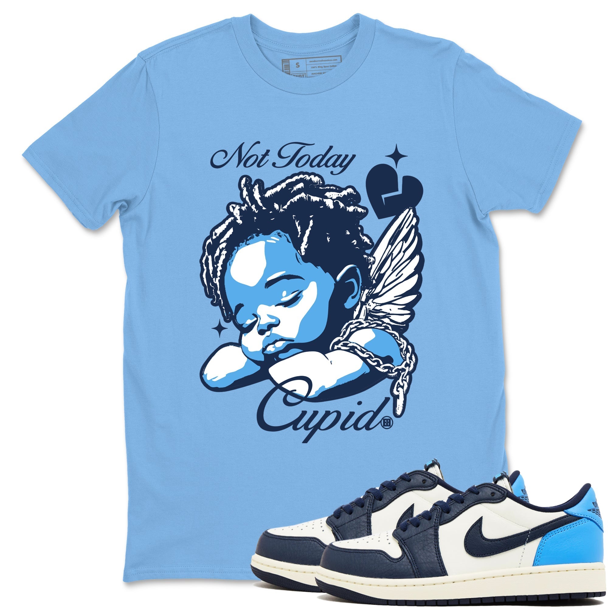 Not Today Cupid snkmatch Tees - Air Jordan 1 Obsidian