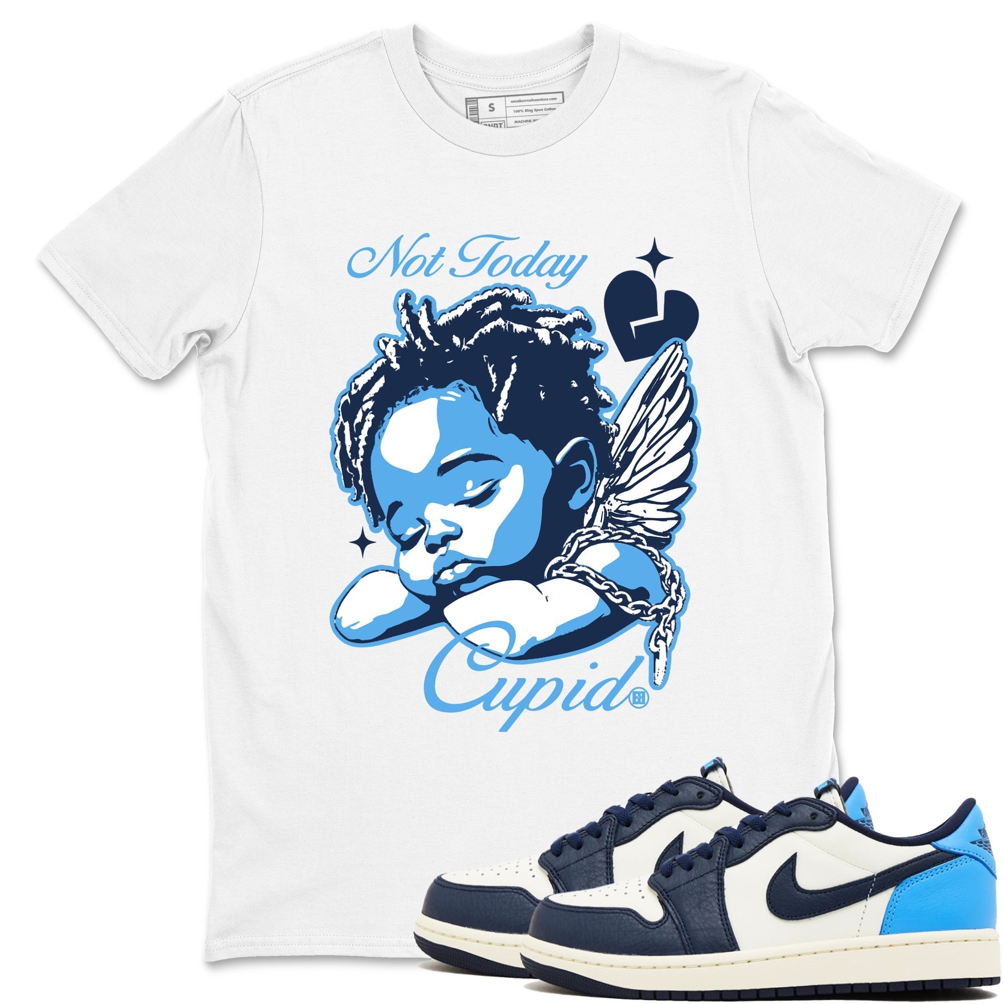 Not Today Cupid snkmatch Tees - Air Jordan 1 Obsidian