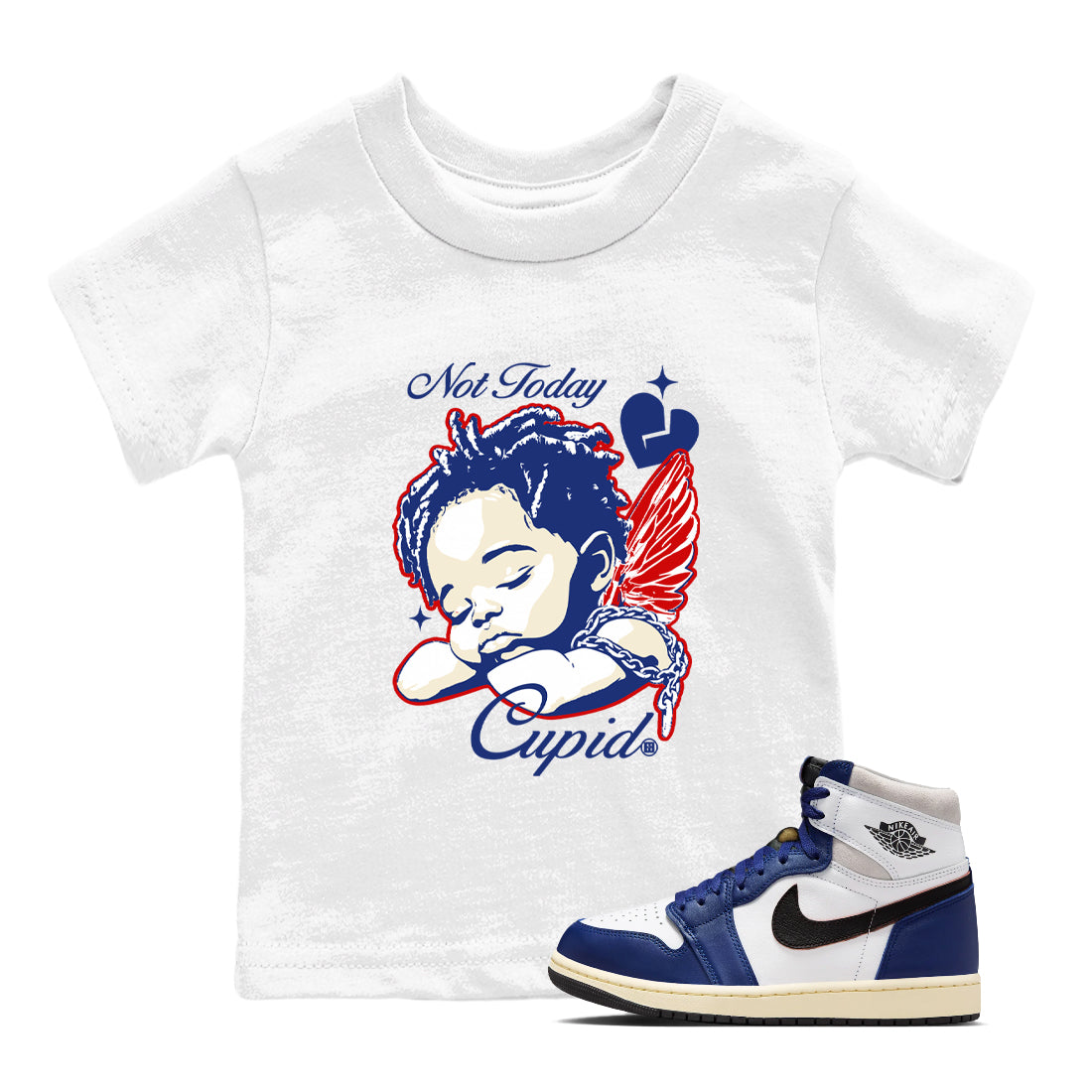 Not Today Cupid snkmatch Tees Kids - Air Jordan 1 Rare Air