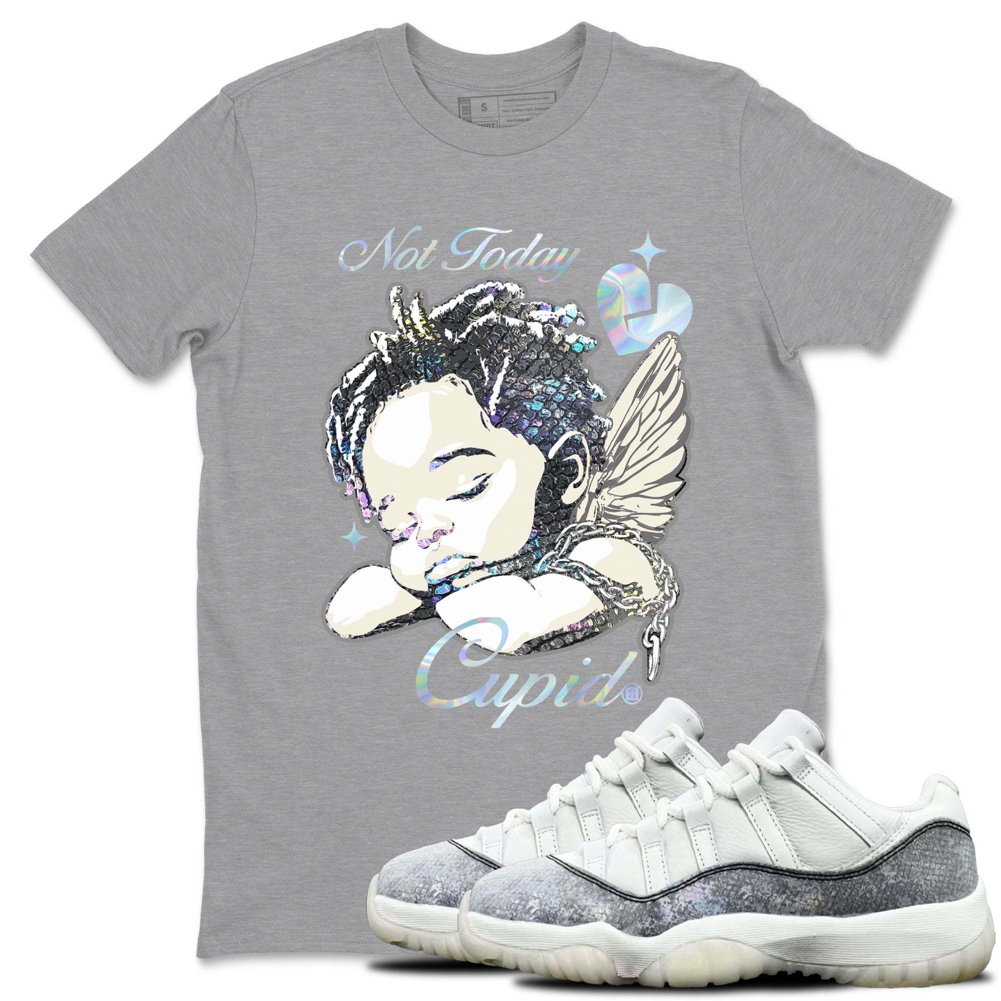 Not Today Cupid snkmatch Tees - Air Jordan 11 Year Of The Snake
