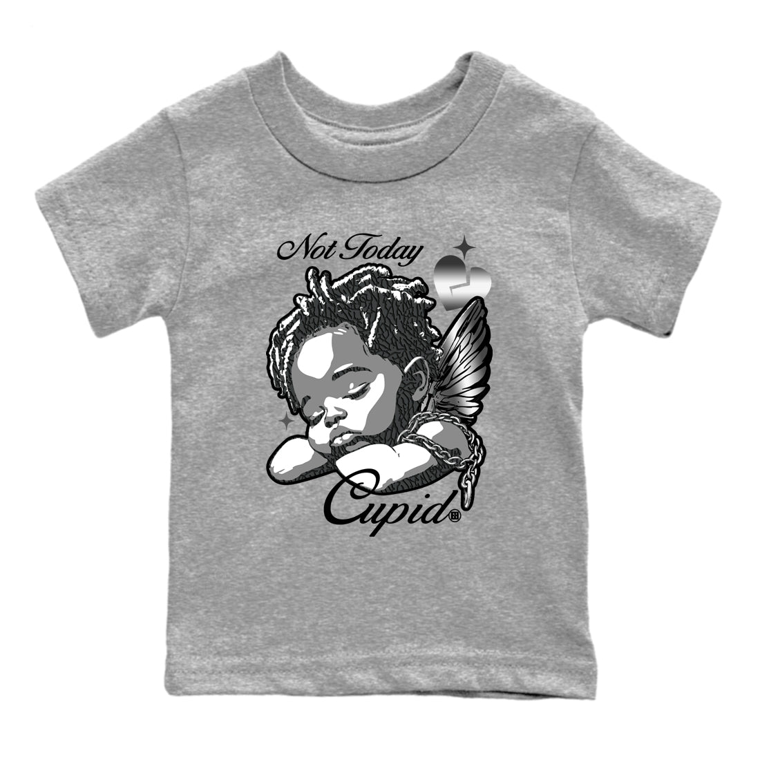 Not Today Cupid snkmatch Tees Kids - Air Jordan 3 Black Cat