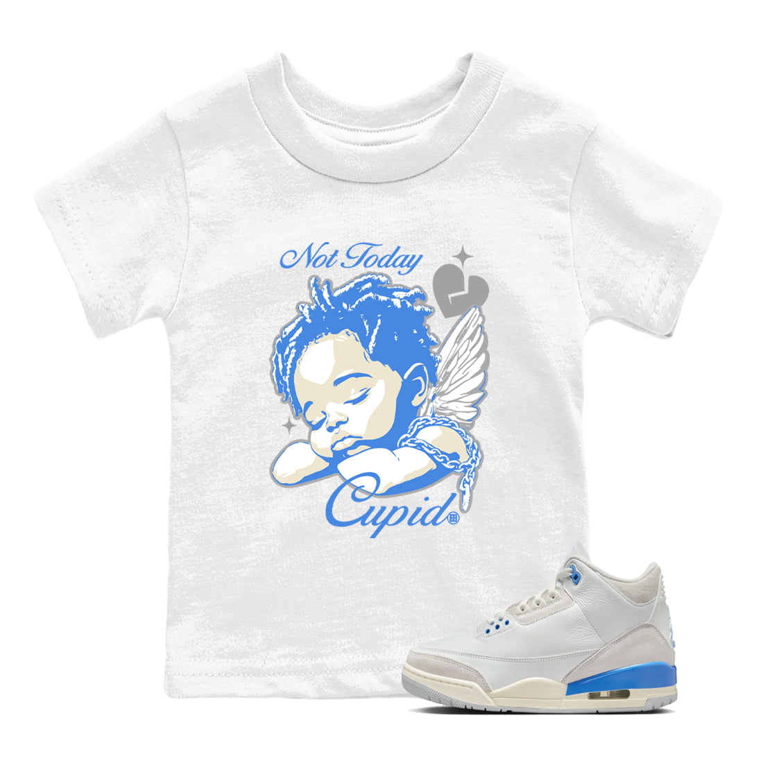 Not Today Cupid snkmatch Tees Kids - Air Jordan 3 Lucky Shorts