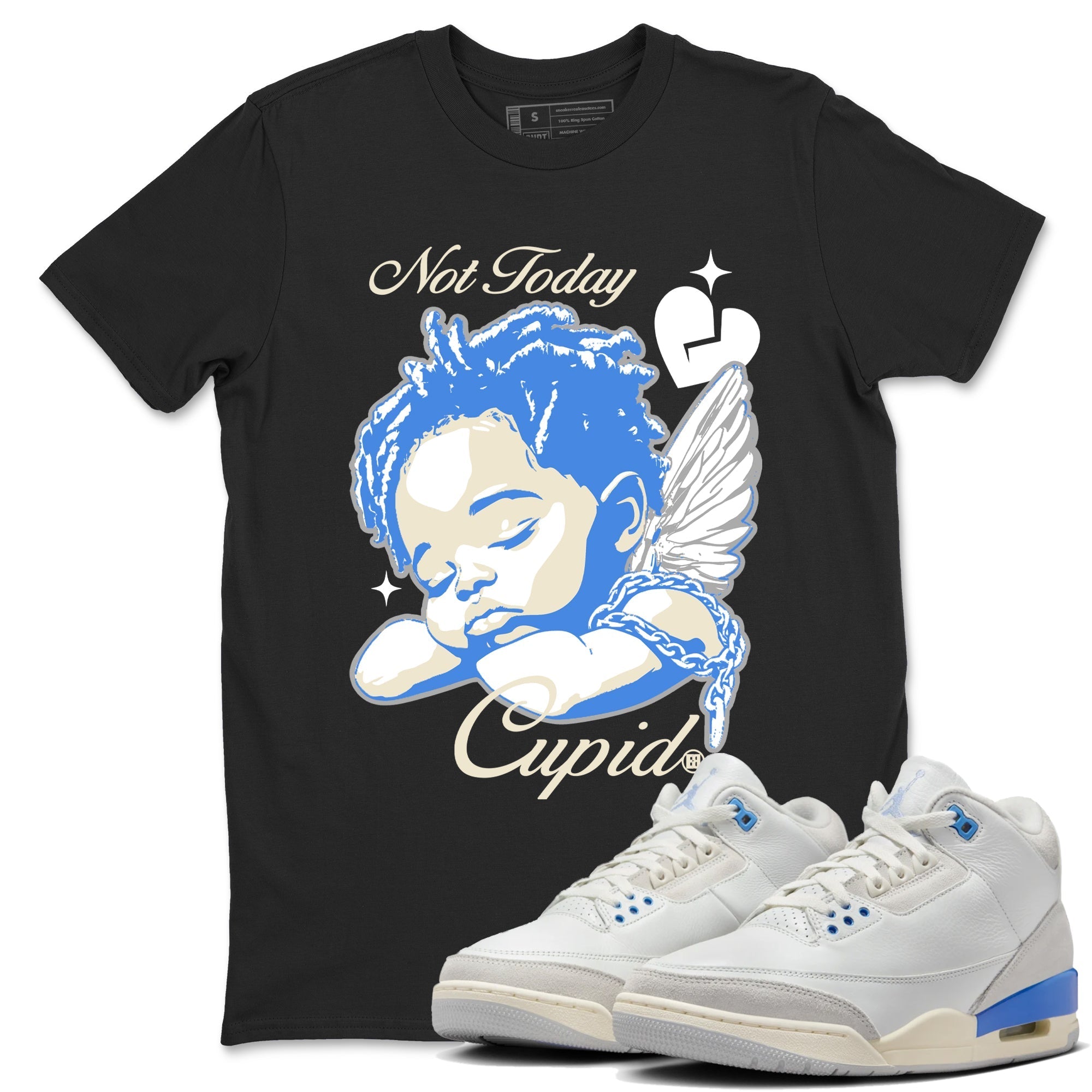 Not Today Cupid snkmatch Tees - Air Jordan 3 Lucky Shorts