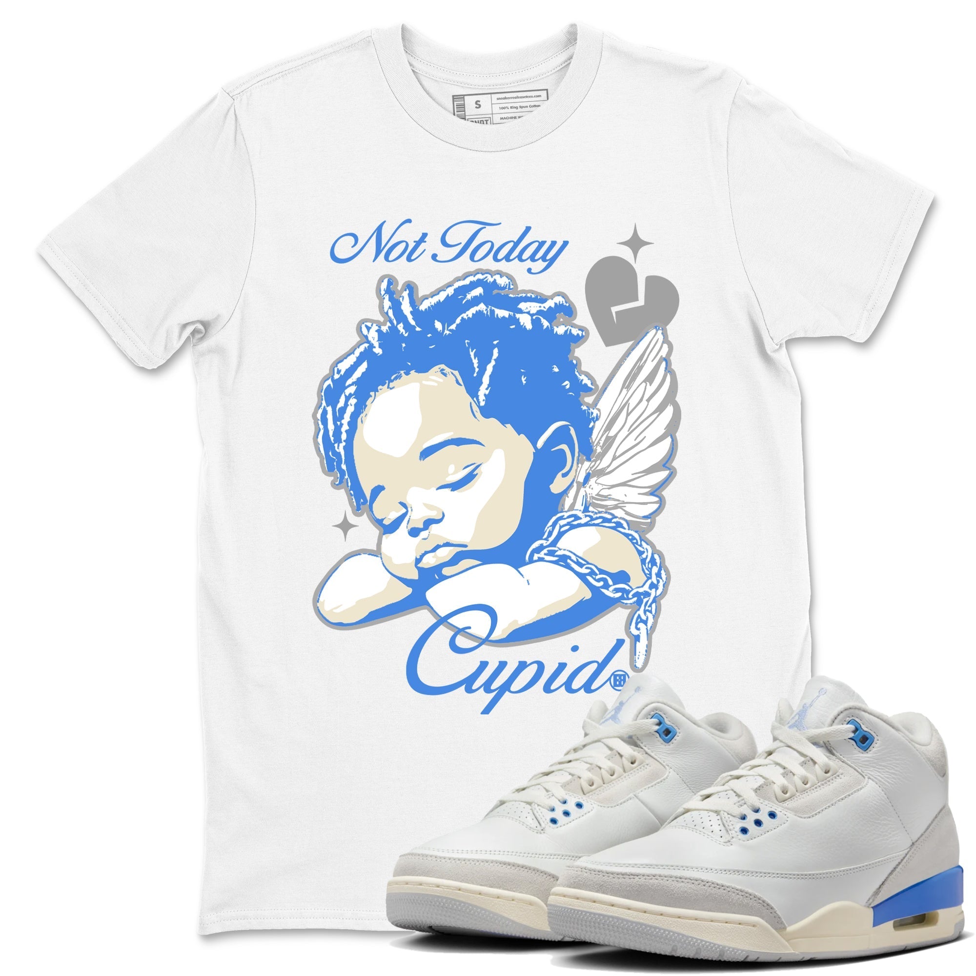 Not Today Cupid snkmatch Tees - Air Jordan 3 Lucky Shorts