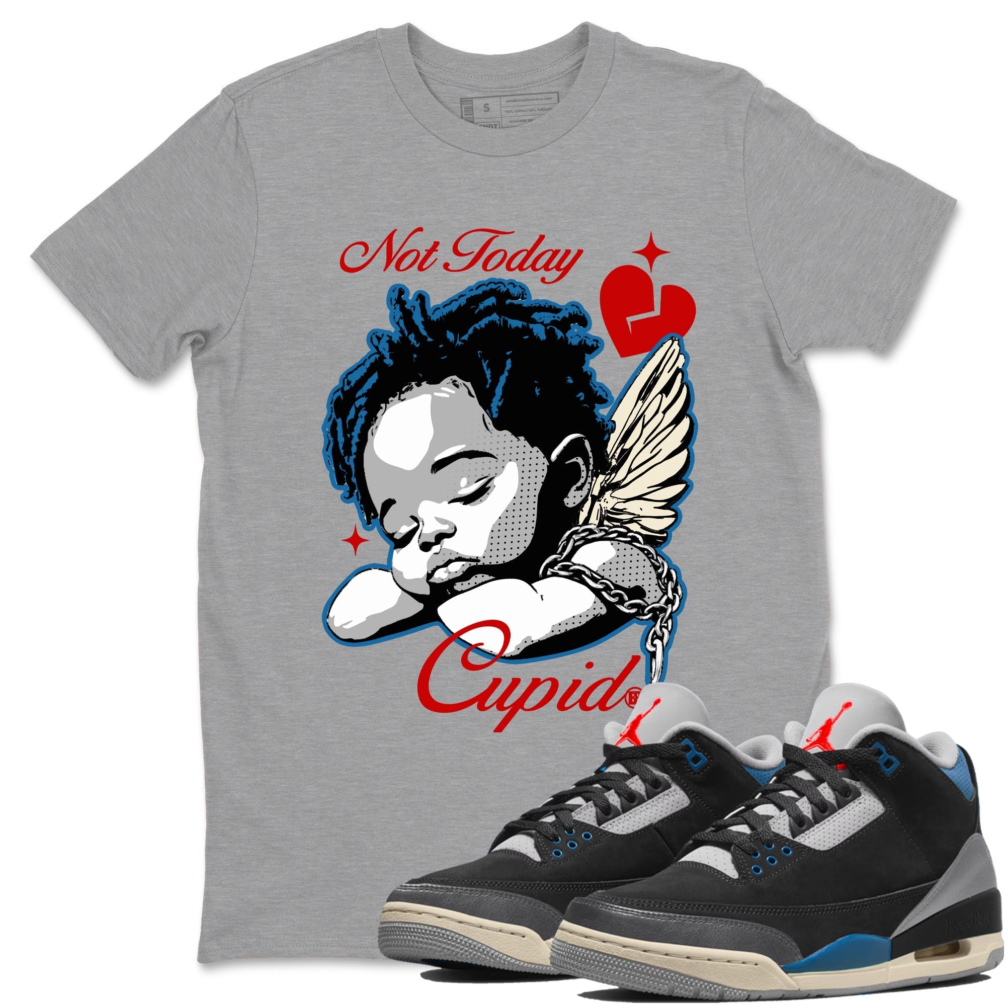 Not Today Cupid snkmatch Tees - Air Jordan 3 Rare Air