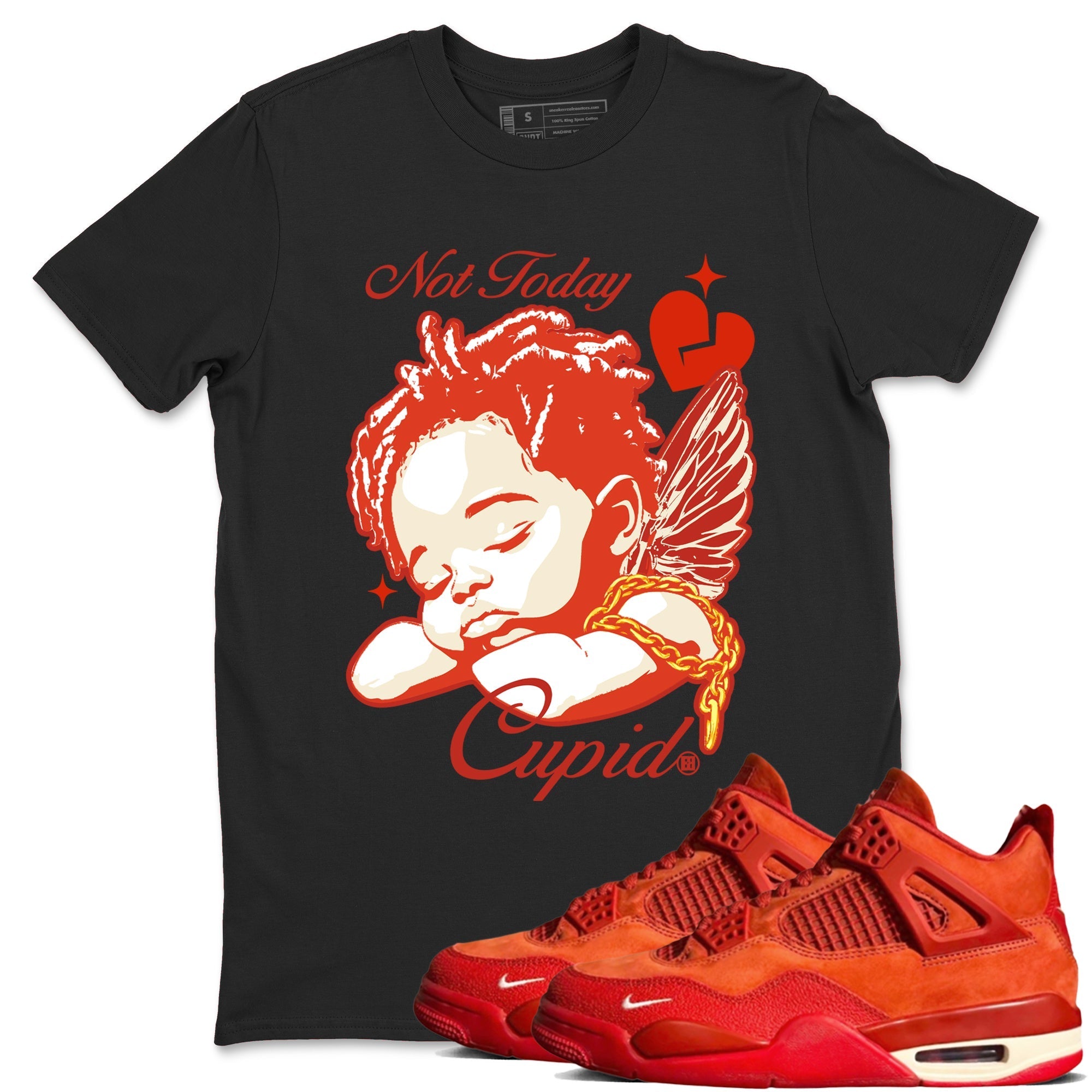Not Today Cupid snkmatch Tees - Air Jordan 4 Brick By Brick