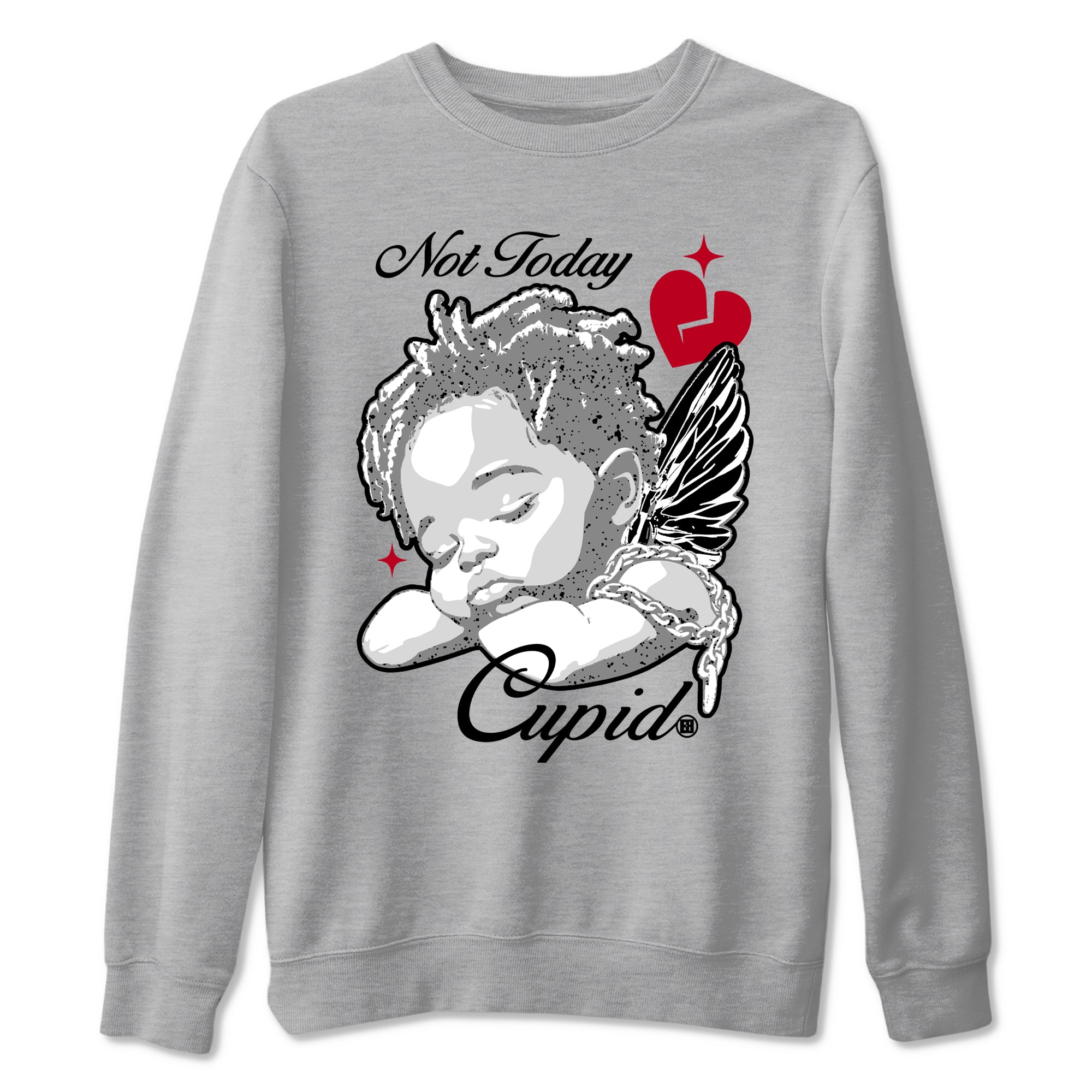 Not Today Cupid snkmatch Tees - Air Jordan 4 White Cement