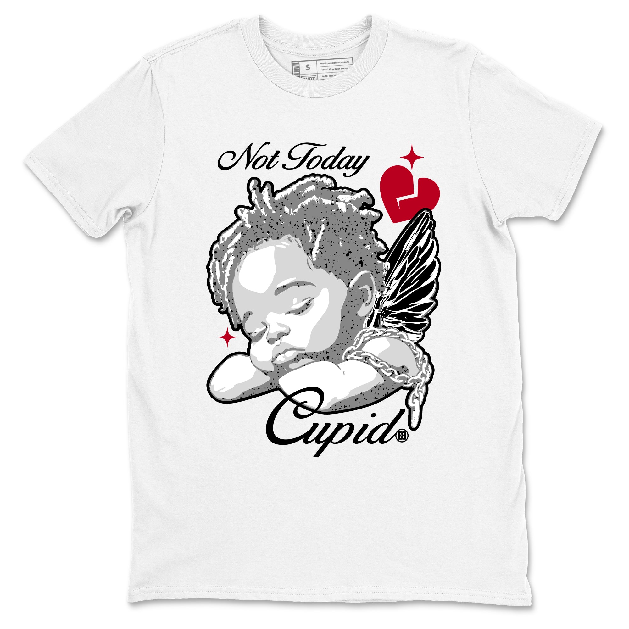 Not Today Cupid snkmatch Tees - Air Jordan 4 White Cement