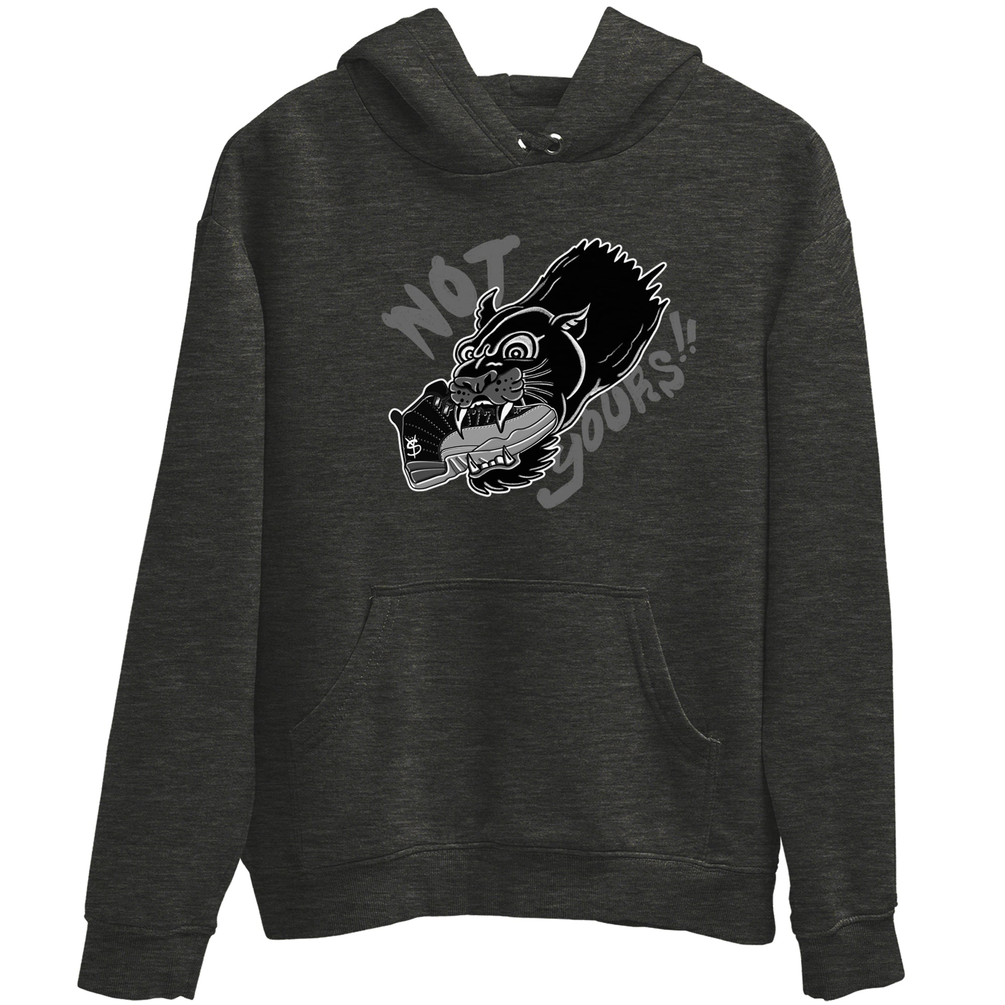 Not Yours snkmatch Tees - Air Jordan 12 Black Wolf Grey