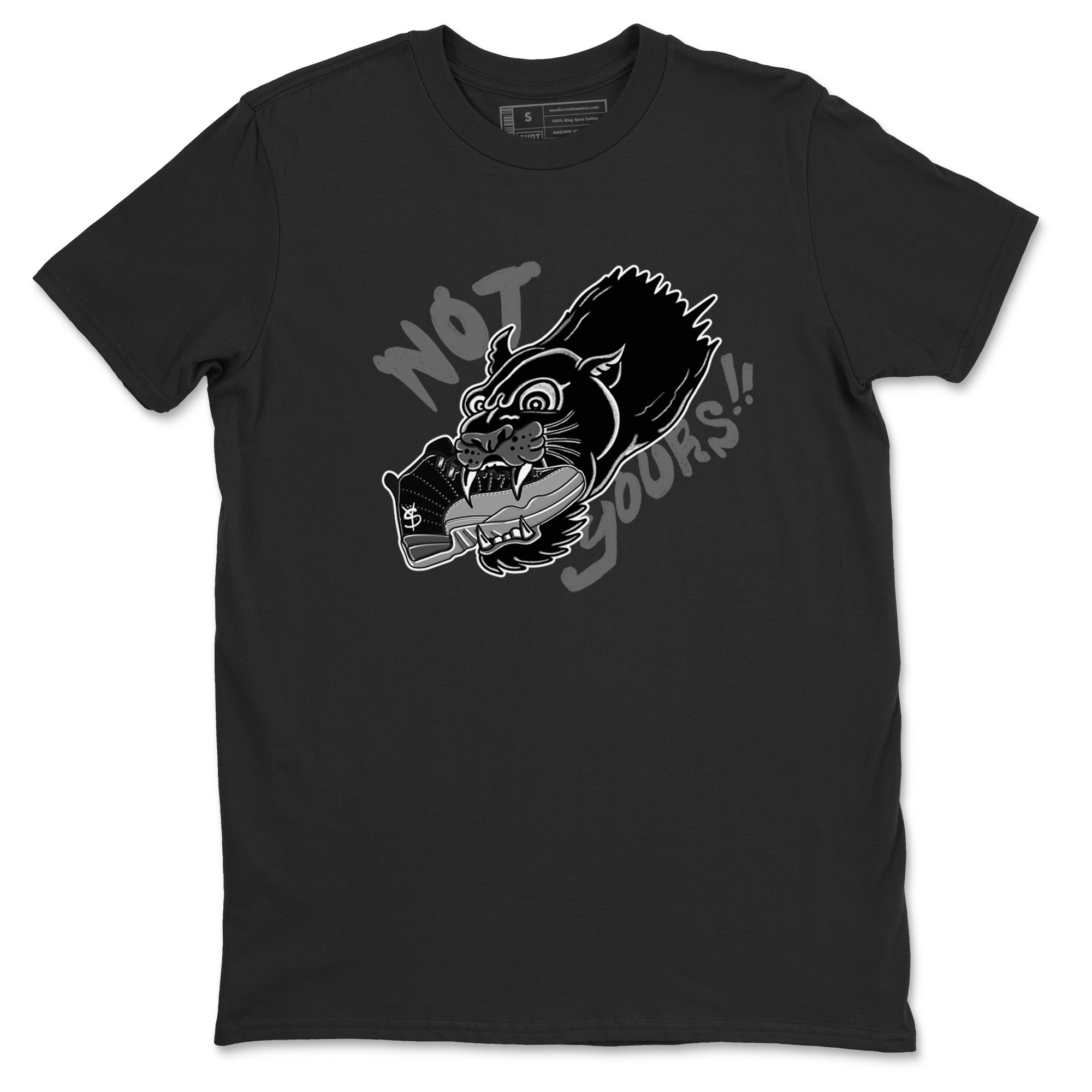 Not Yours snkmatch Tees - Air Jordan 12 Black Wolf Grey