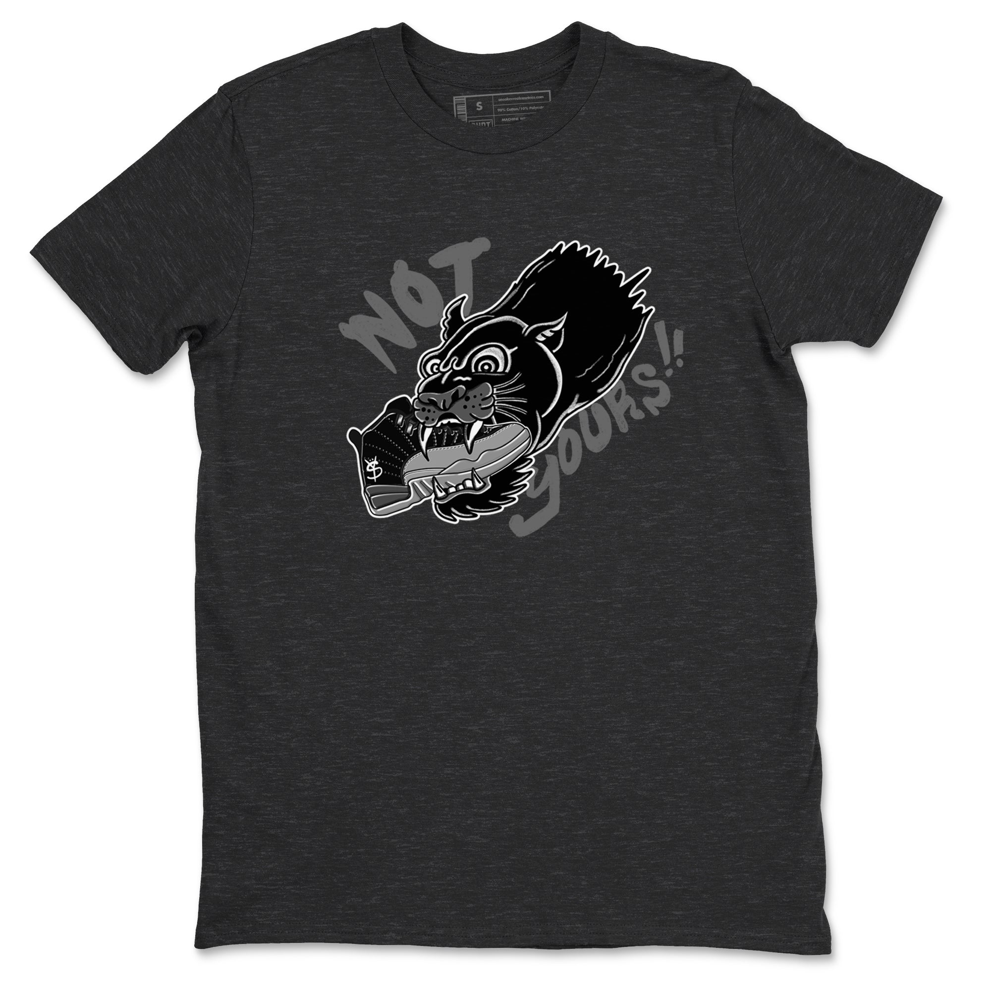 Not Yours snkmatch Tees - Air Jordan 12 Black Wolf Grey