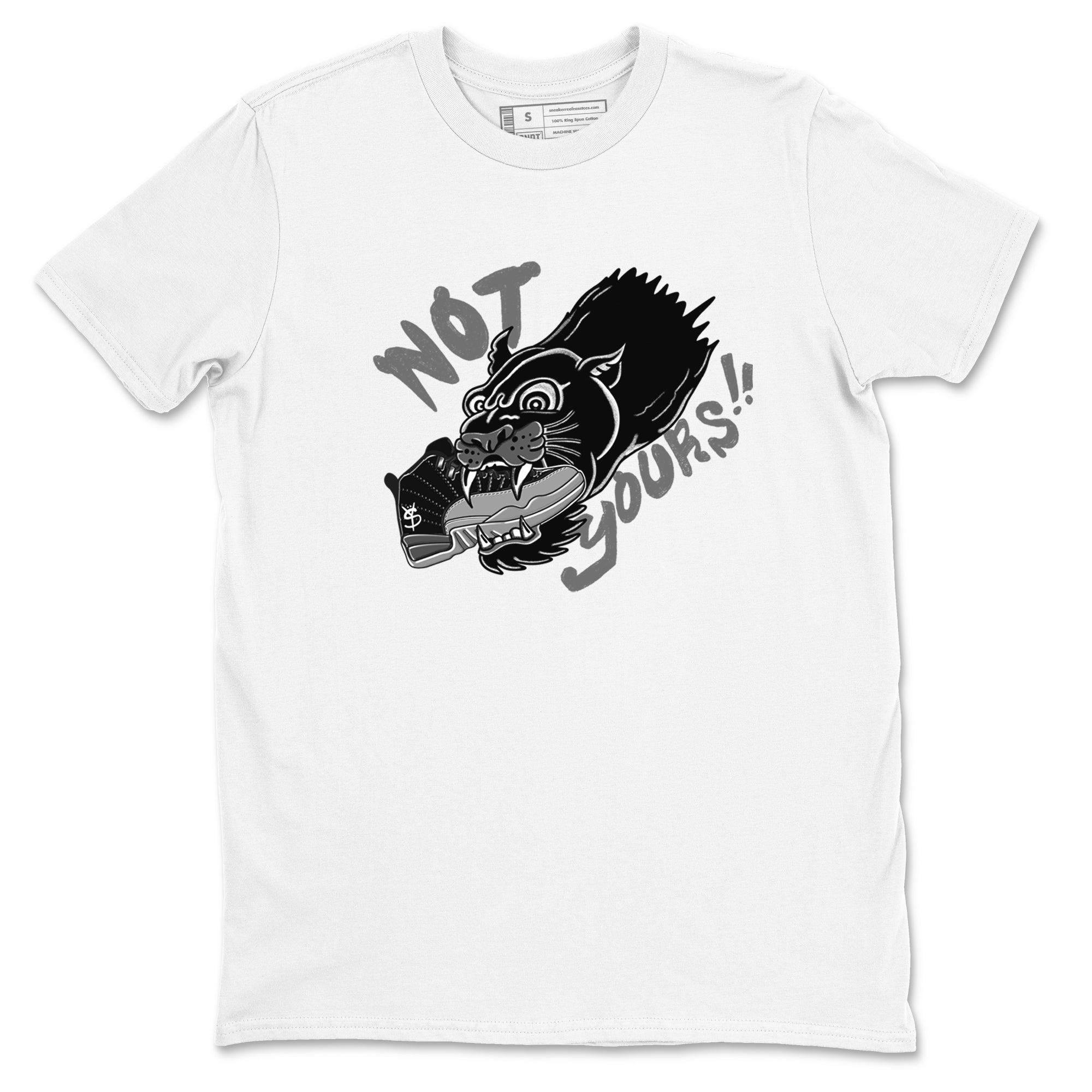 Not Yours snkmatch Tees - Air Jordan 12 Black Wolf Grey