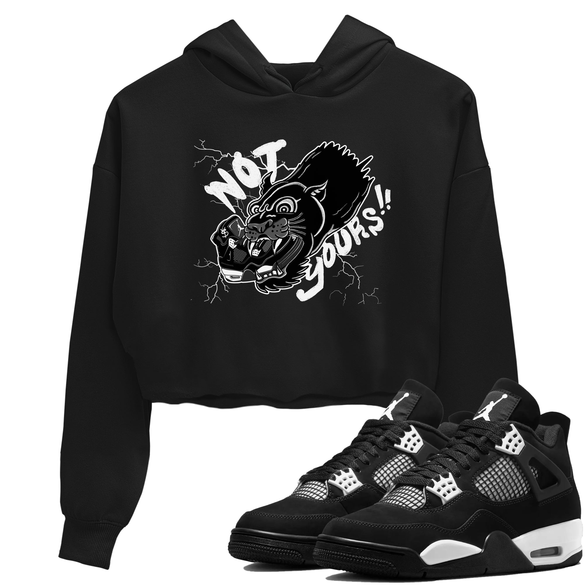 Not Yours snkmatch Women's Top - Air Jordan 4 White Thunder