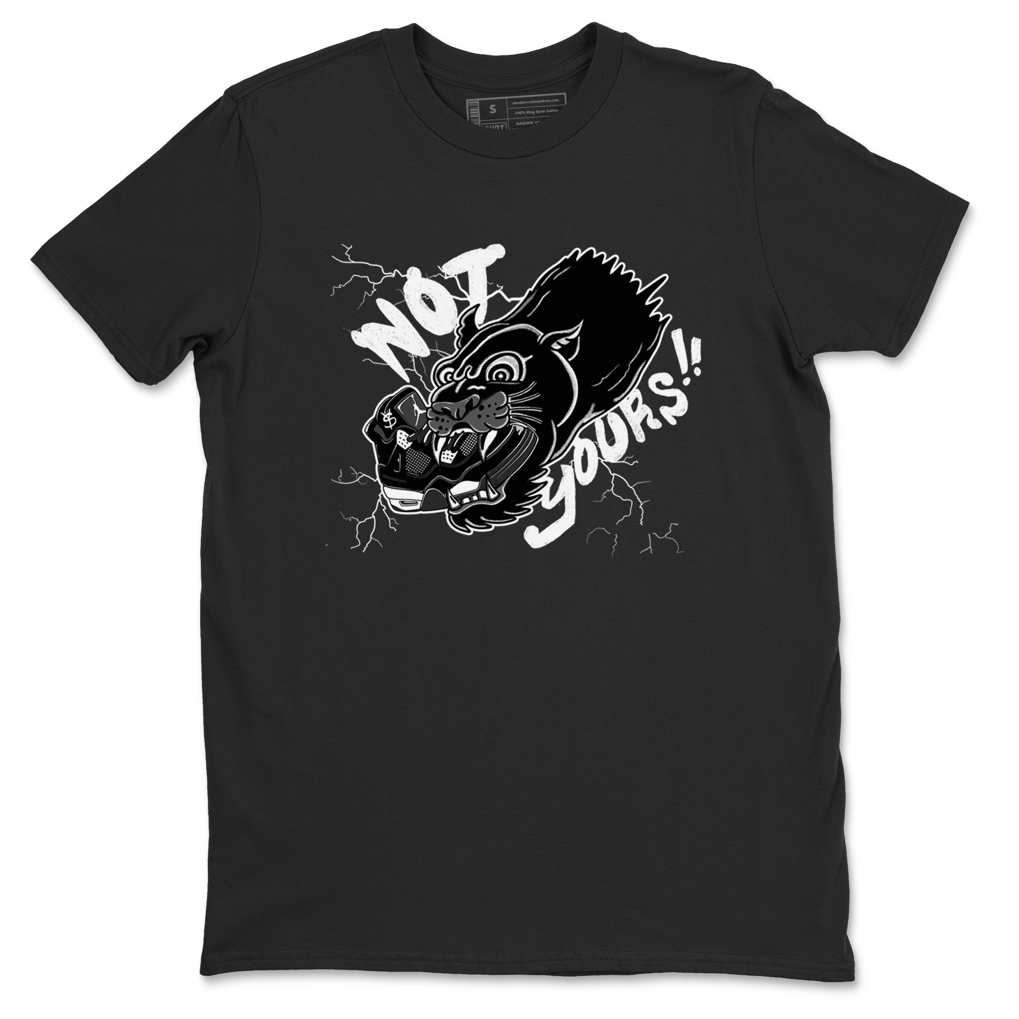 Not Yours snkmatch Tees - Air Jordan 4 White Thunder