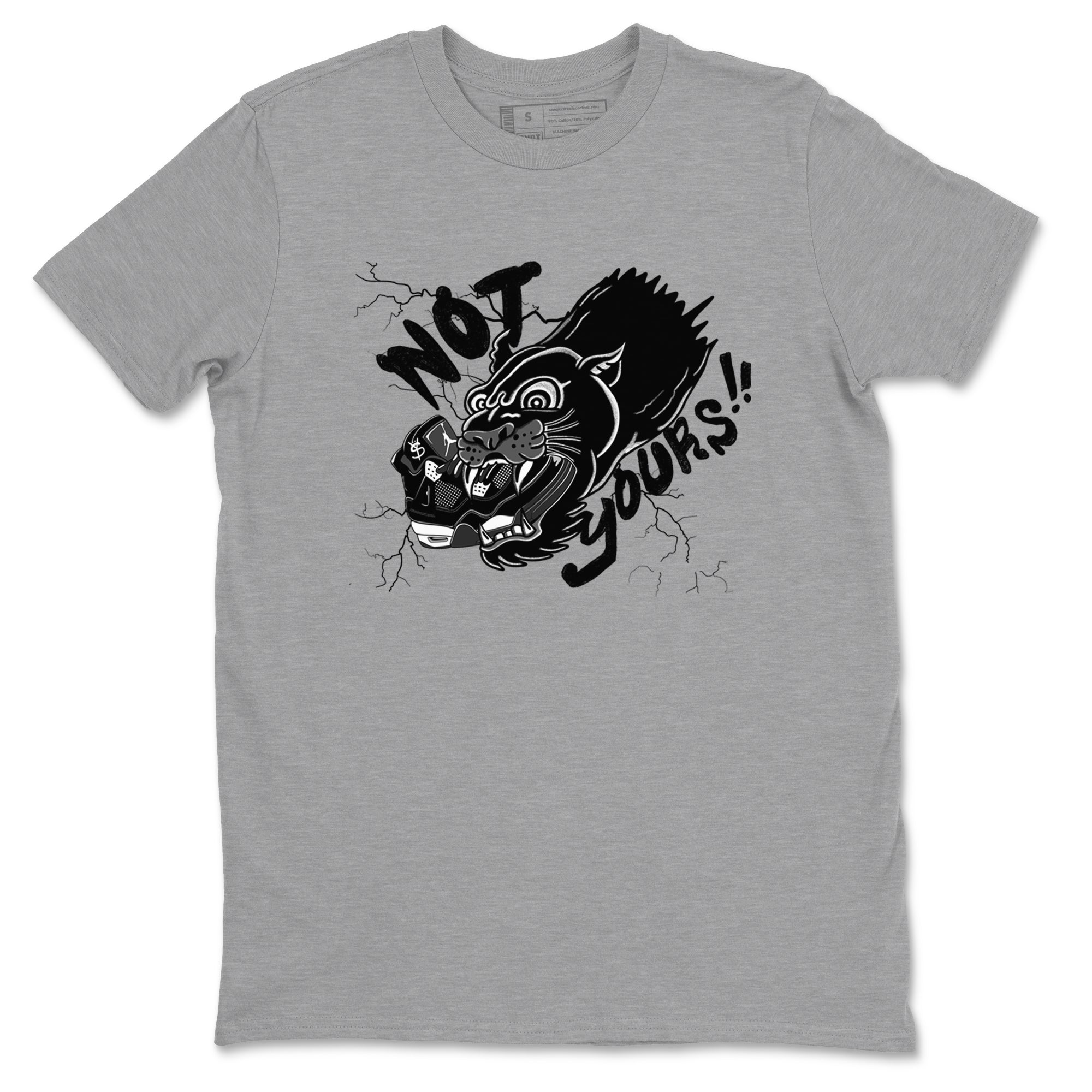 Not Yours snkmatch Tees - Air Jordan 4 White Thunder