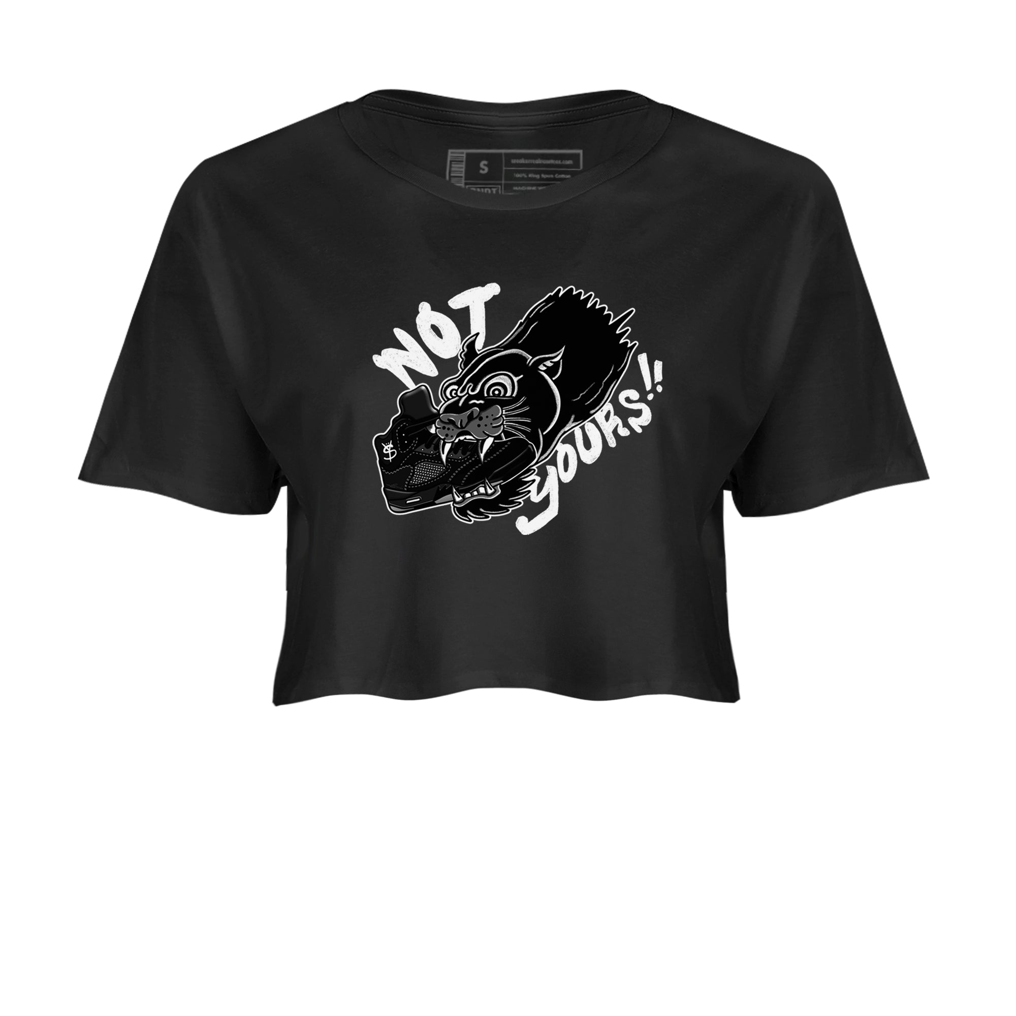 Not Yours snkmatch Women's Top - Air Jordan 5 Black Cat