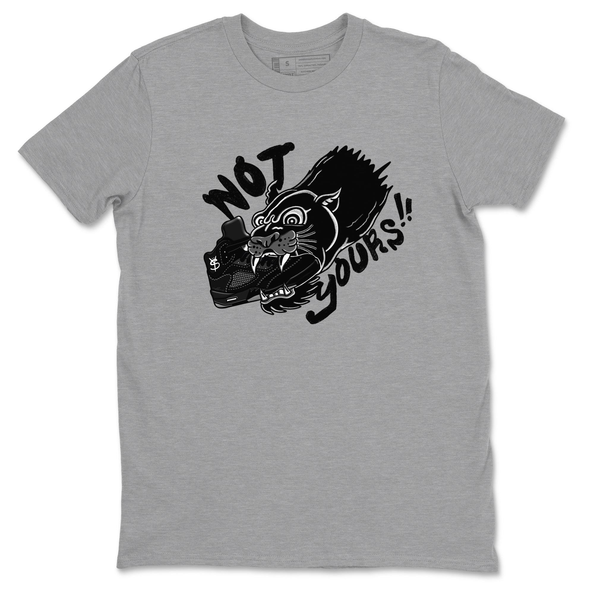 Not Yours snkmatch Tees - Air Jordan 5 Black Cat