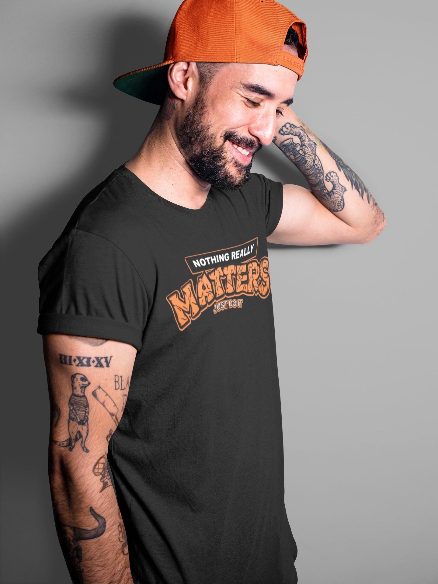 Nothing Matters Unisex Tops - Air Jordan 1 Electro Orange