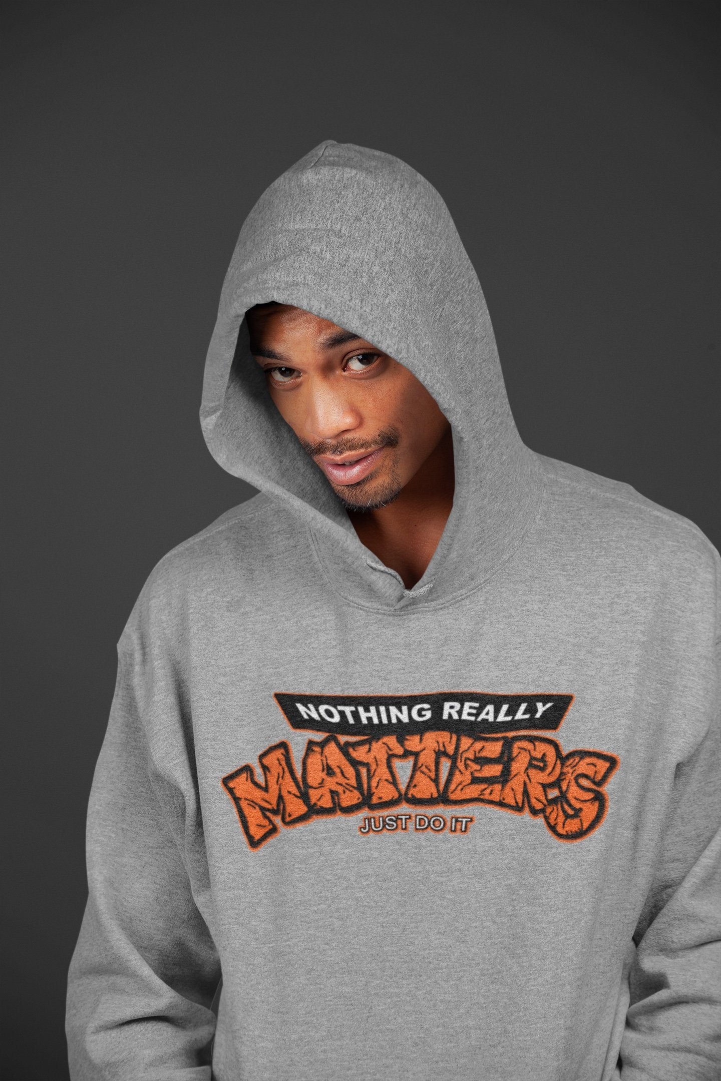 Nothing Matters Unisex Tops - Air Jordan 1 Electro Orange