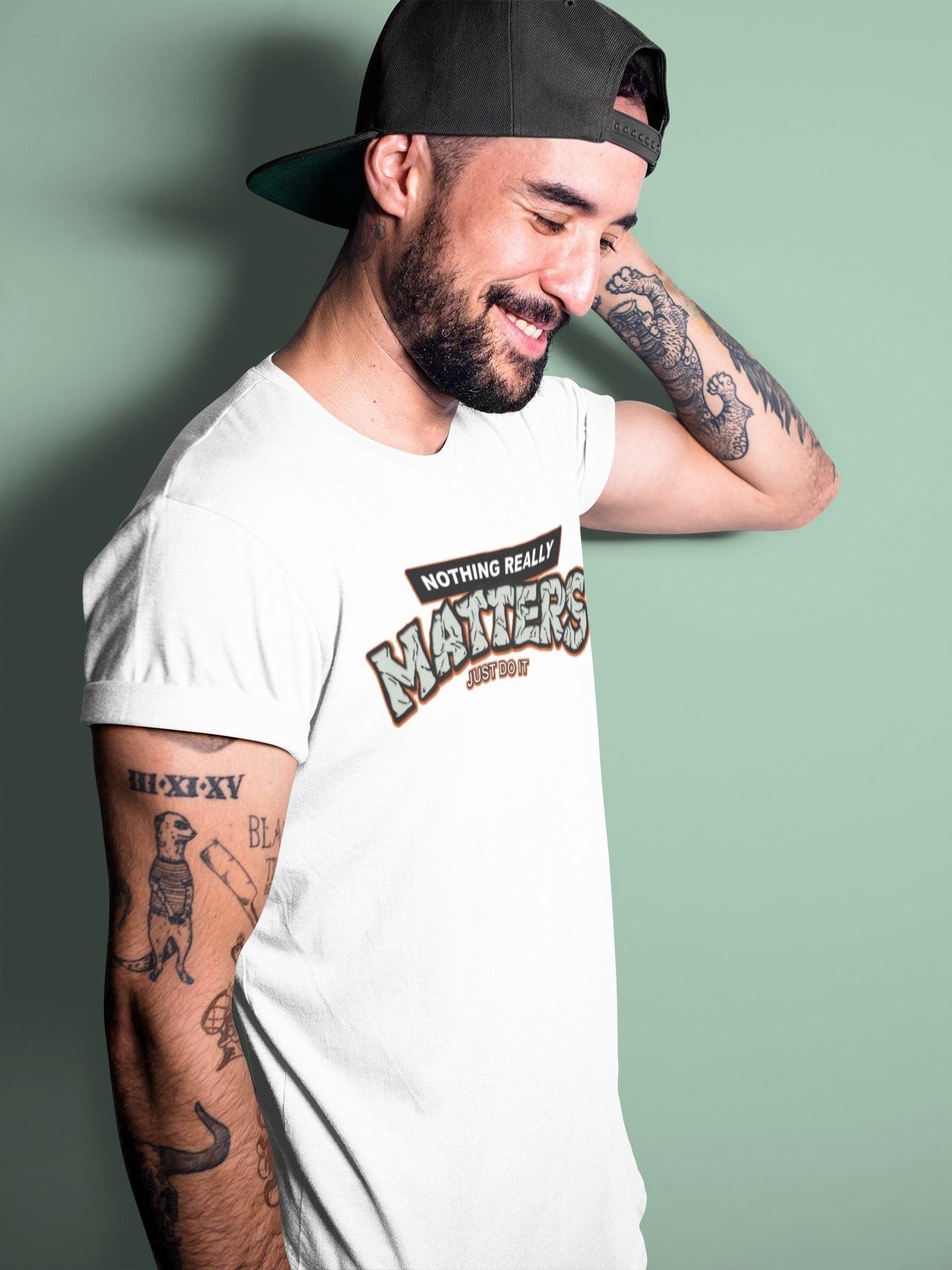 Nothing Matters Unisex Tops - Air Jordan 1 Seafoam