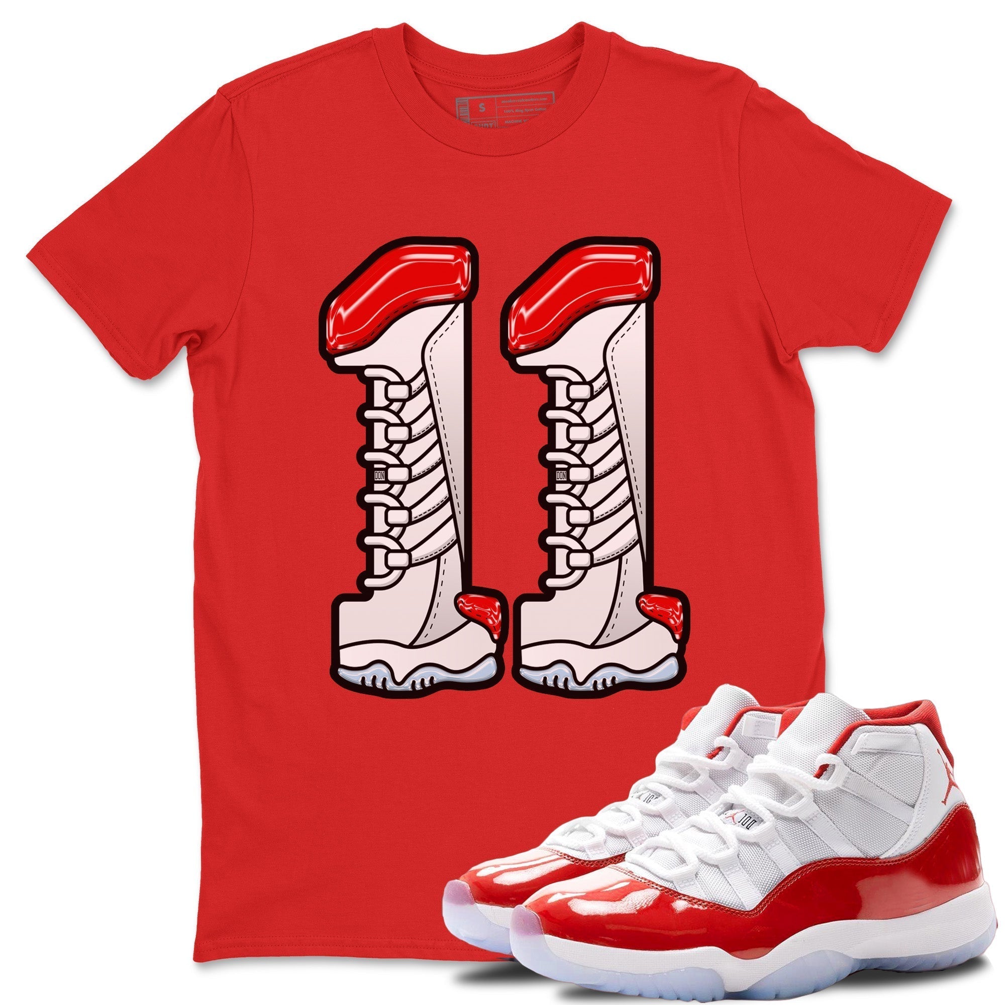 Number 11 Unisex Tops - Air Jordan 11 cherry
