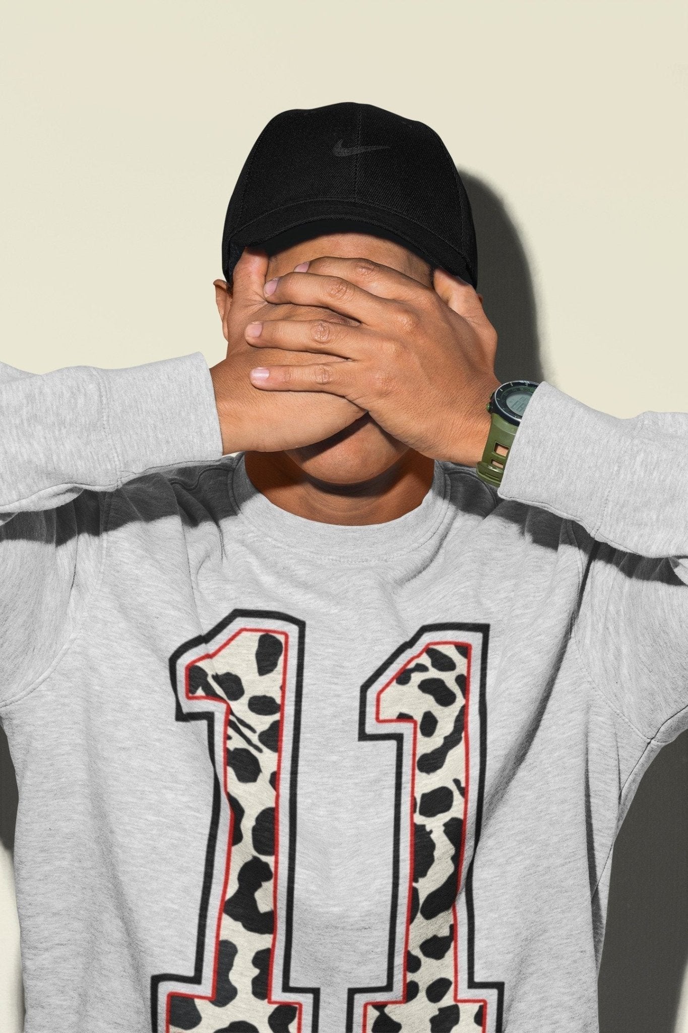 Texture 11 Unisex Tops - Air Jordan 11 Animal Instinct