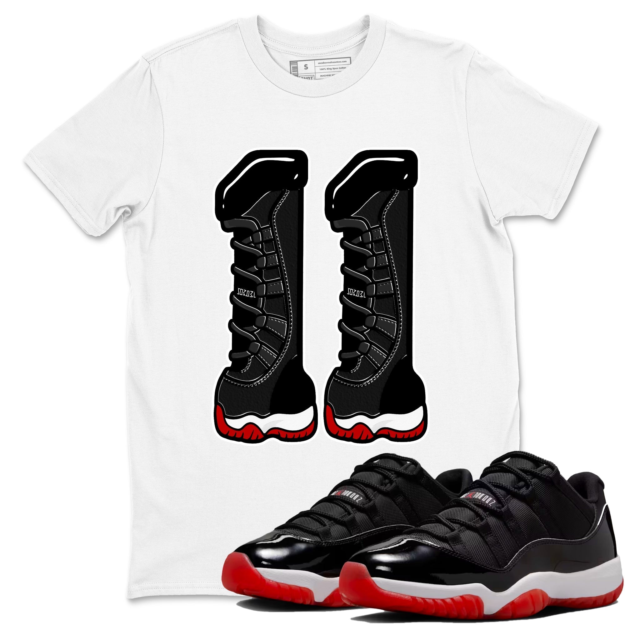 Number 11 snkmatch Tees - Air Jordan 11 Bred