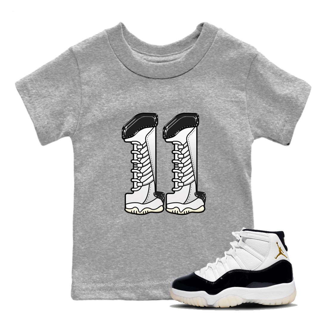 Number 11 snkmatch Tee Kids - Air Jordan 11 Gratitude