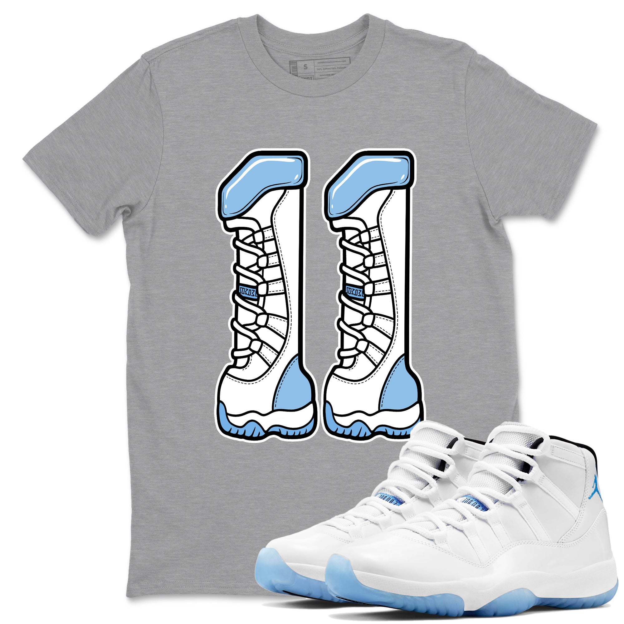 Number 11 snkmatch Tees - Air Jordan 11 Legend Blue
